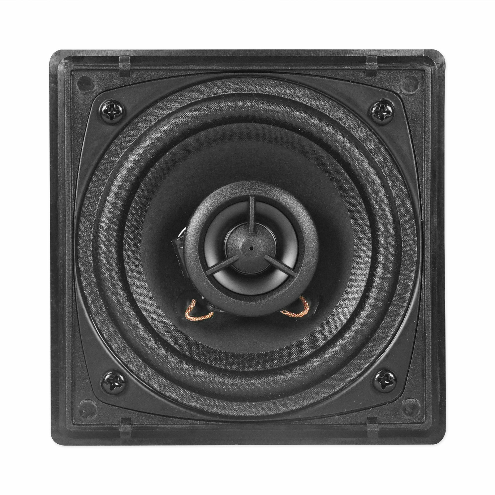Cube by Rockville Pair of 3.5″ Black Commerical 70v Swivel Wall Mount Speakers