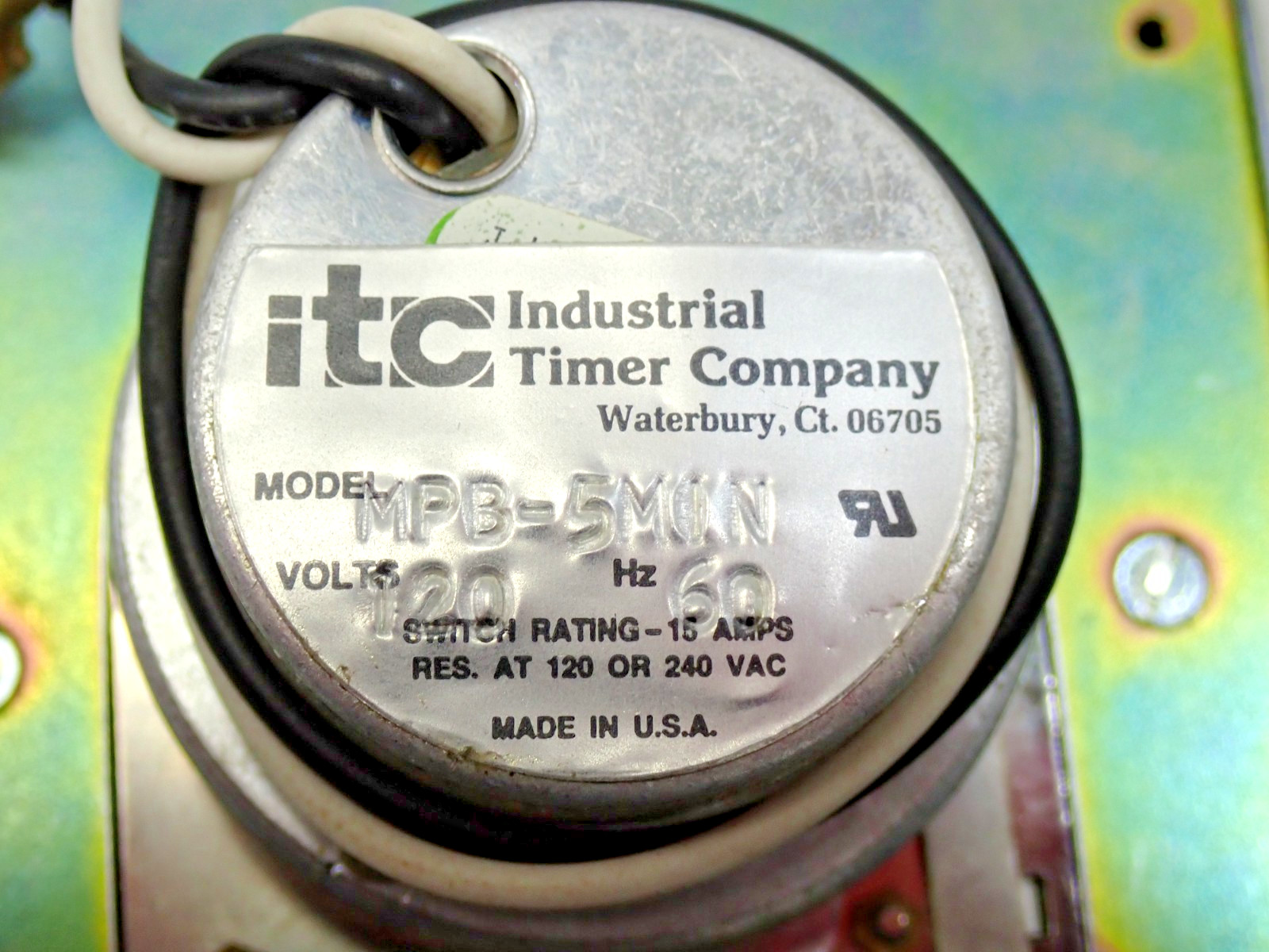 ITC Industrial Timer MPB-5MIN 120V 5 Minute timer New