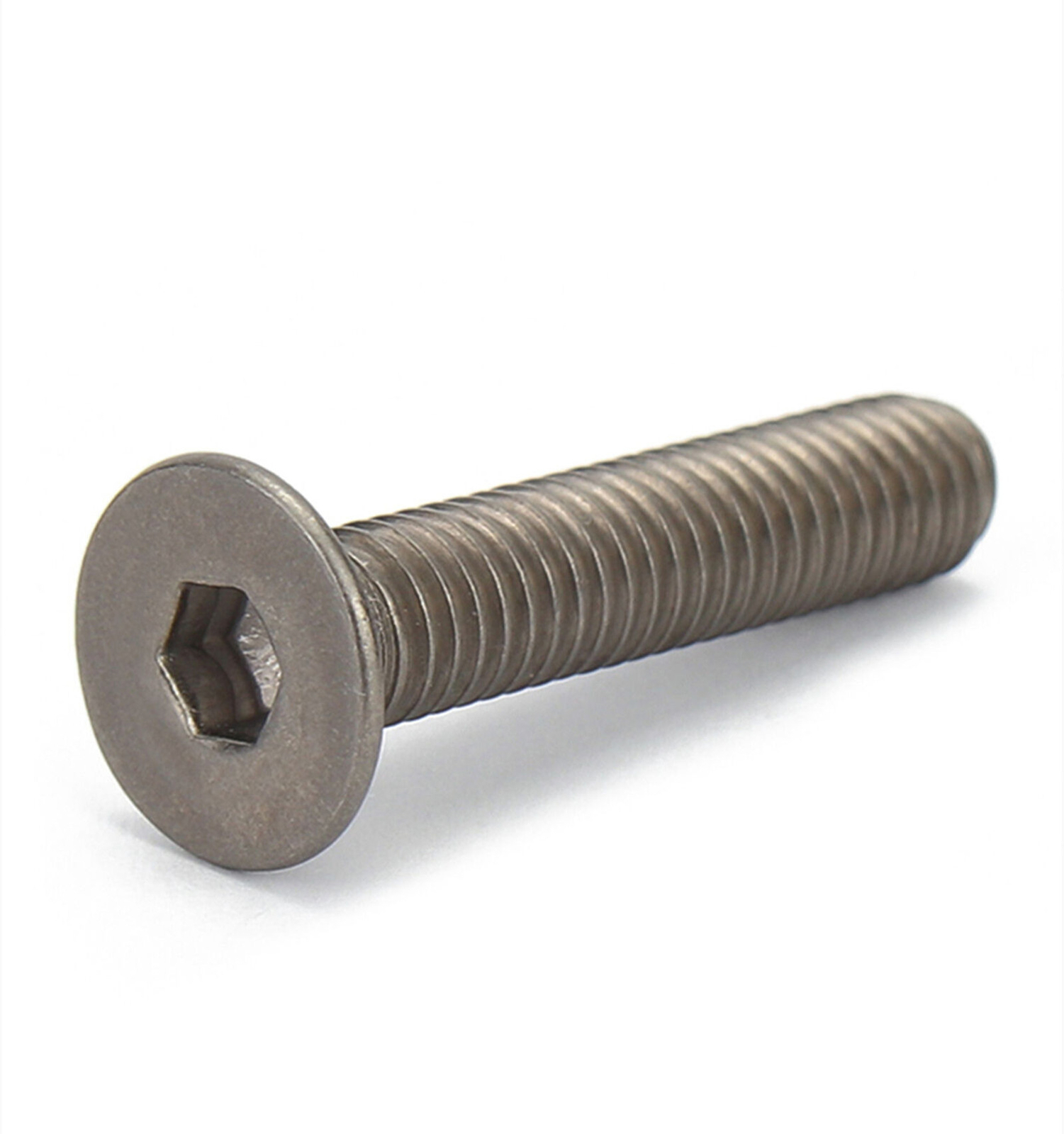 Titanium GR2 Hex Socket Bolt Countersunk Flat Head Screws M2 M2.5 M3 M4 M5 M6 M8