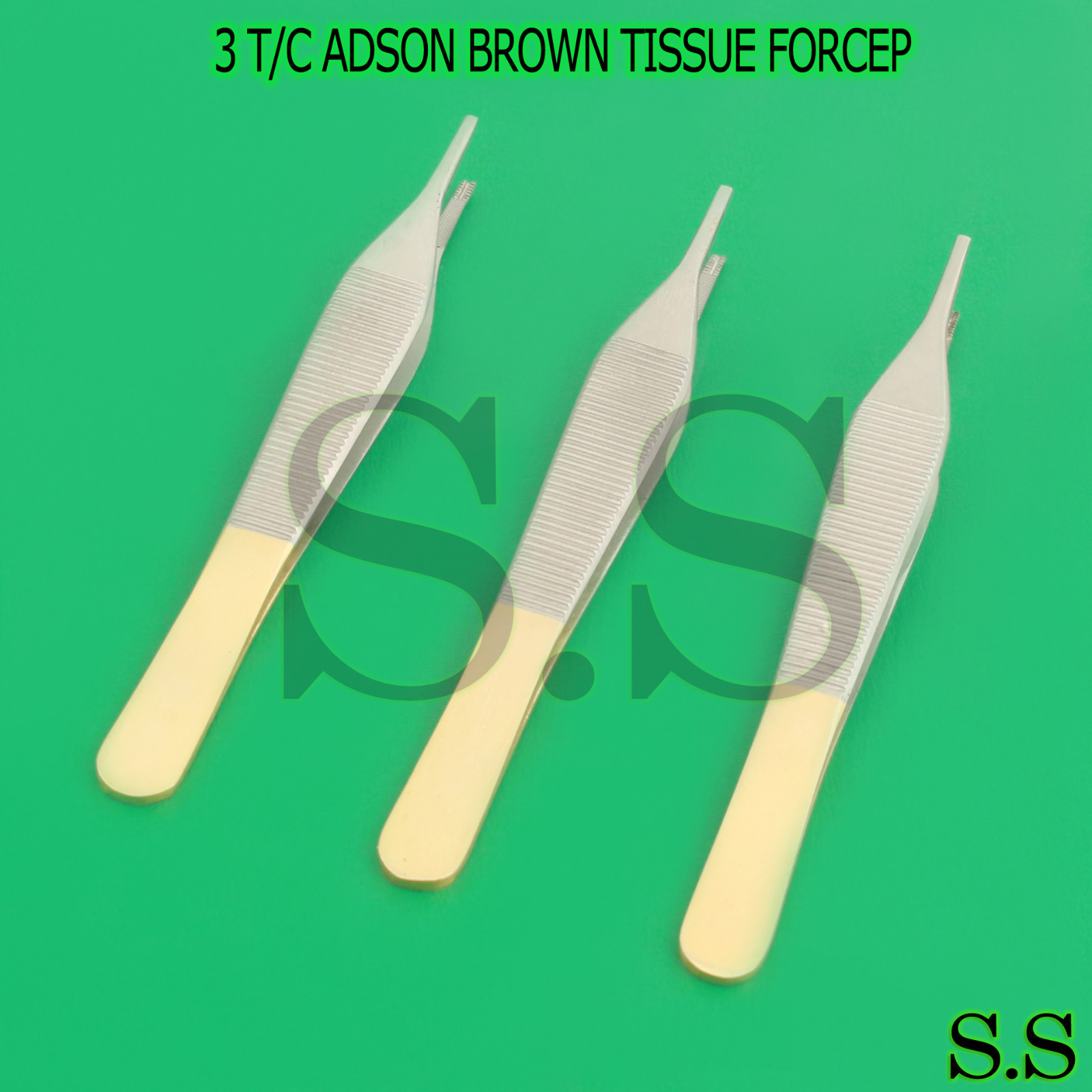 3 T/C GRADE ADSON BROWN TISSUE FORCEP 4.75″ WITH TUNGSTEN CARBIDE INSERT