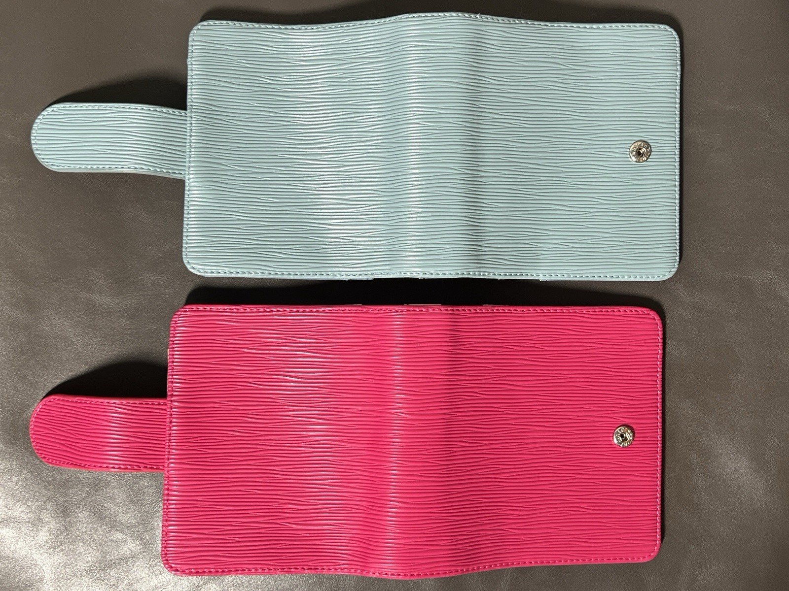 Print Pression Pocket Size Textured Blue & Pink Rings Planner Organizer NEW!!!
