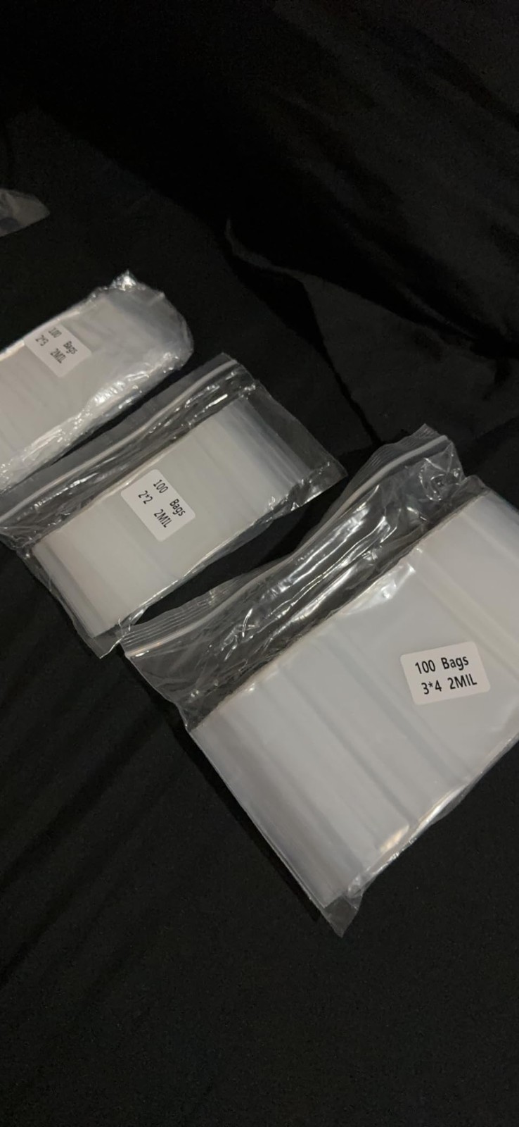 Mini Zip Bags 300PCS Small Plastic Baggies 2×2 2×3 3×4 Clear Reclosable Jewelry
