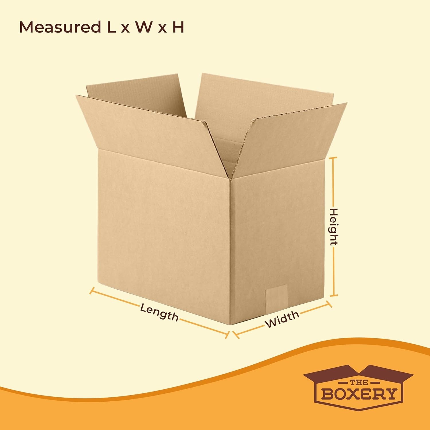 The Boxery 6″x4″x4″ Brown/Kraft Corrugated Cardboard Shipping Boxes 100-Pack