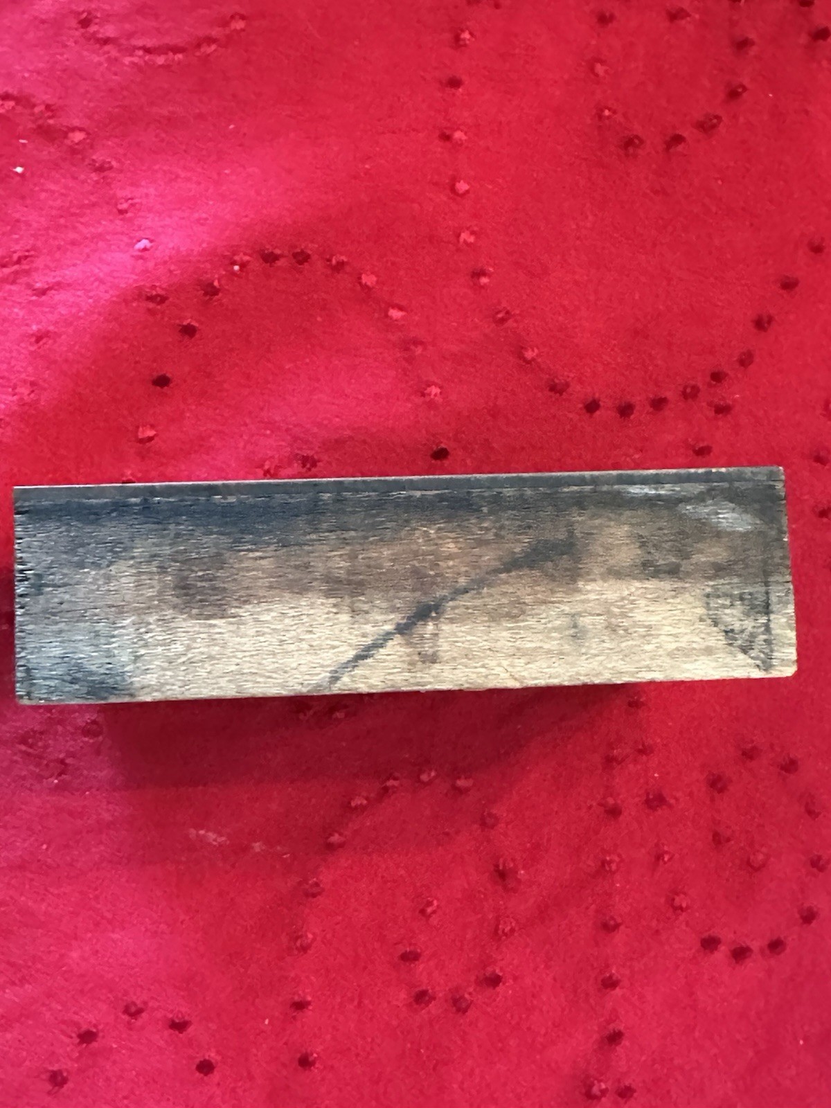 Antique United States Glass Co. Pittsburgh Pa. Wood And Copper Printing Block