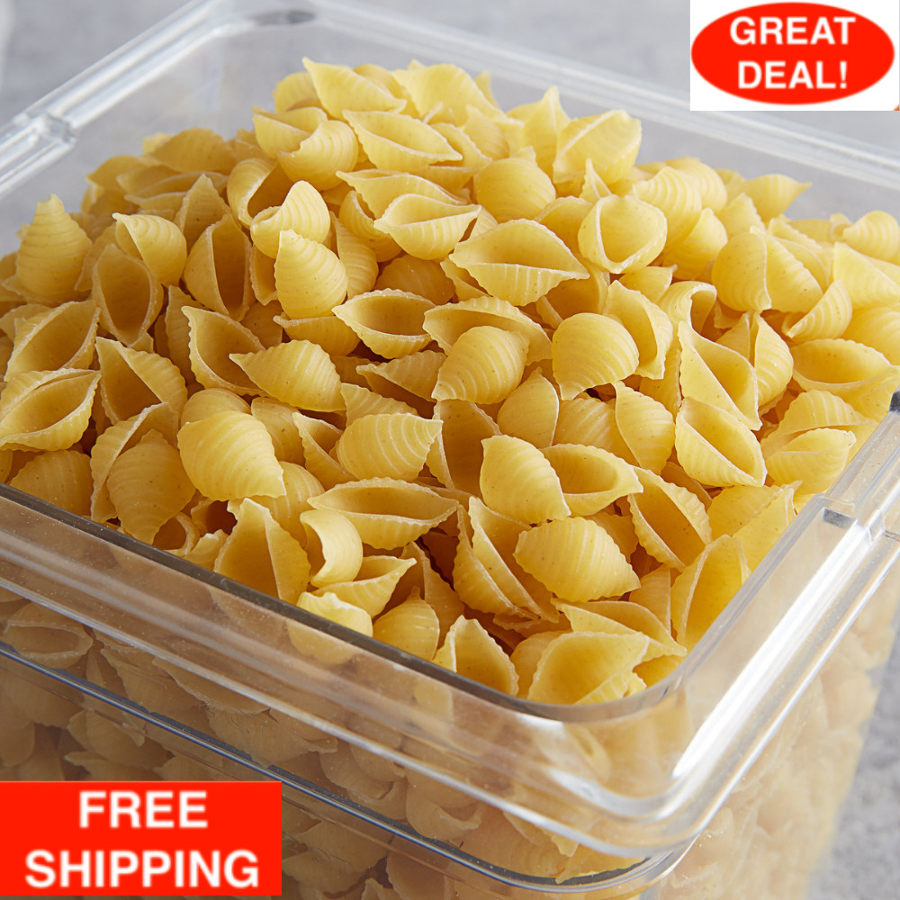 20 Lb Bag Bulk Supply Restaurant Hotel Diner Kitchen White Grain Shell Pasta