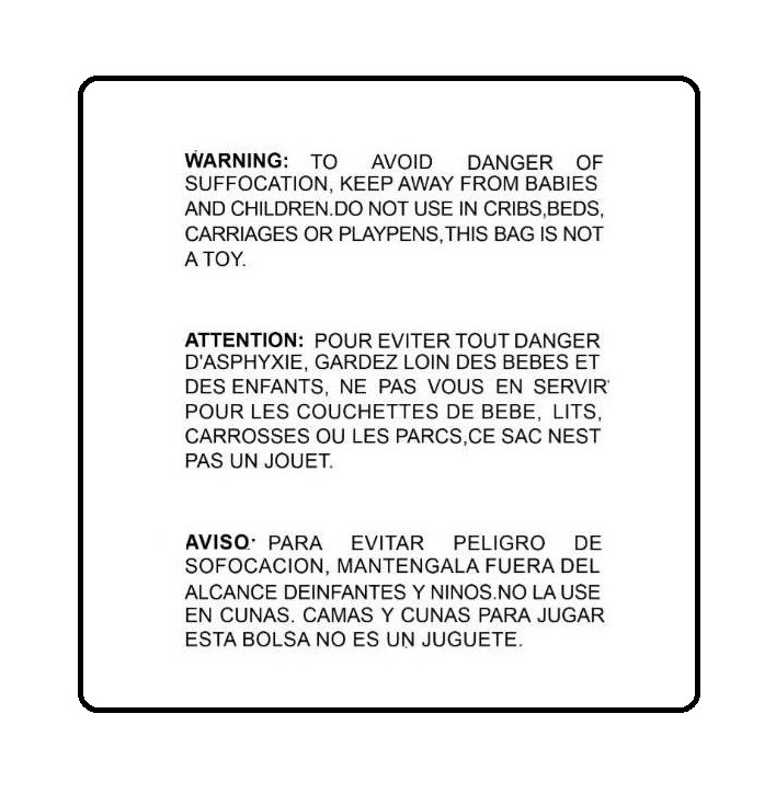 500 10×13 Self Seal Suffocation Warning Clear Poly Bags 1.5 mil -ST ShipMailers