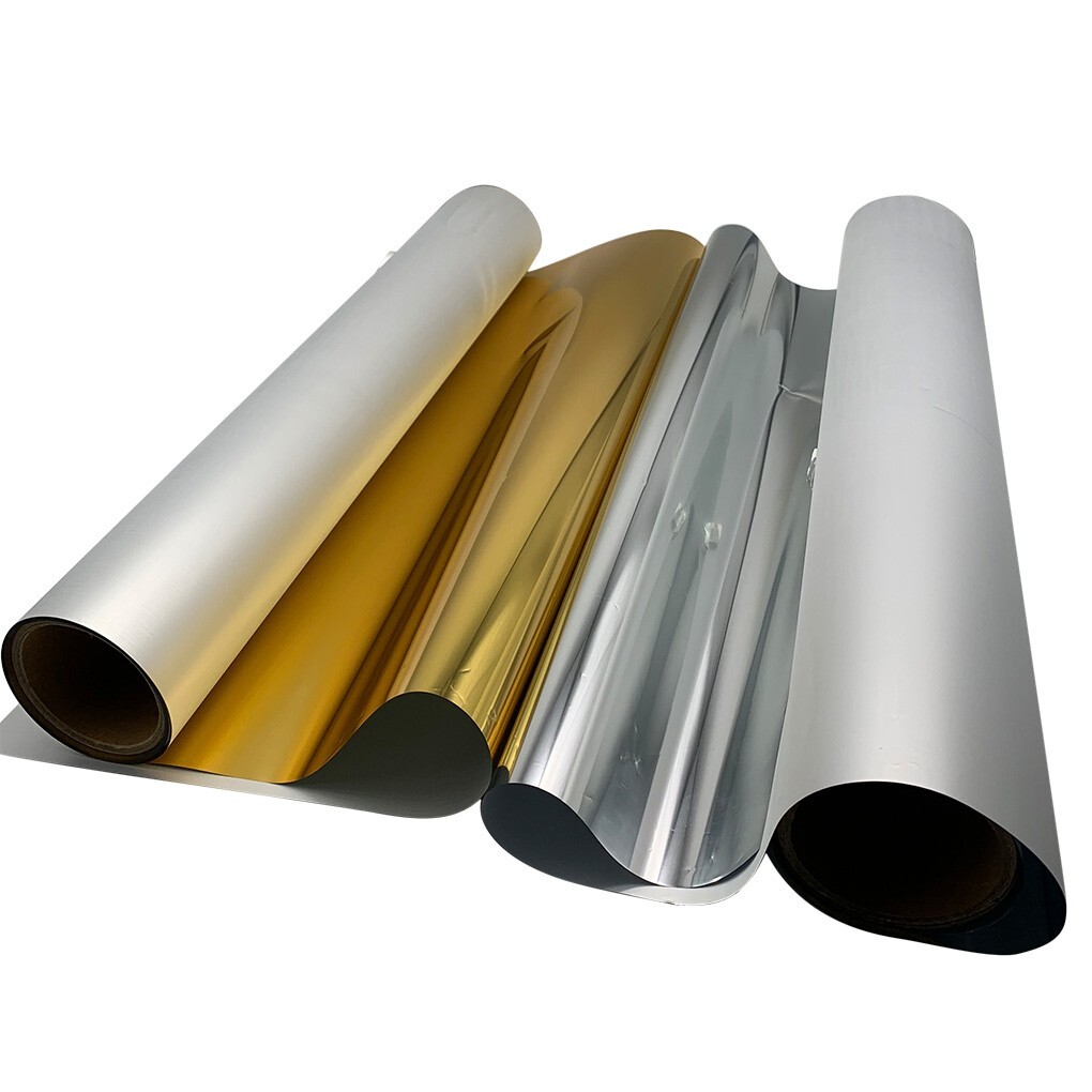 DTF Transfer Film 24in x 65.6ft DTF Foil Film Roll Cold Peel Metallic–Gold
