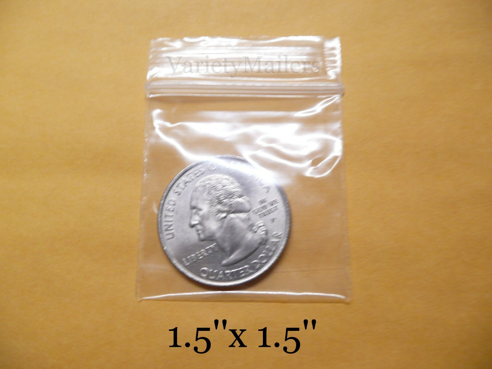 100 Tiny Reclosable Storage Bags 1.5 x 1.5 Small 2 Mil Thick Seal-Top Baggies