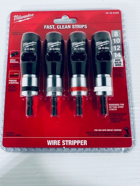 Milwaukee 48-32-6406 4PC Solid Wire Stripper Set