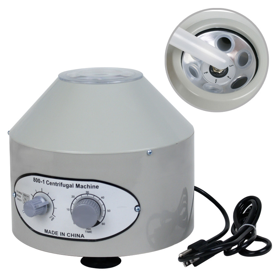 Lab Laboratory Medical 800-1 4000RPM w/ 6x20ml Rotor Electric Centrifuge Machine