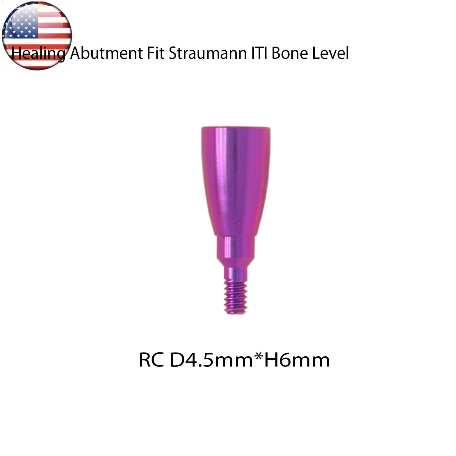 US Healing Cap Abutment RC NC Analog Cover Screw Titanium Fits Straumann ITI BLT