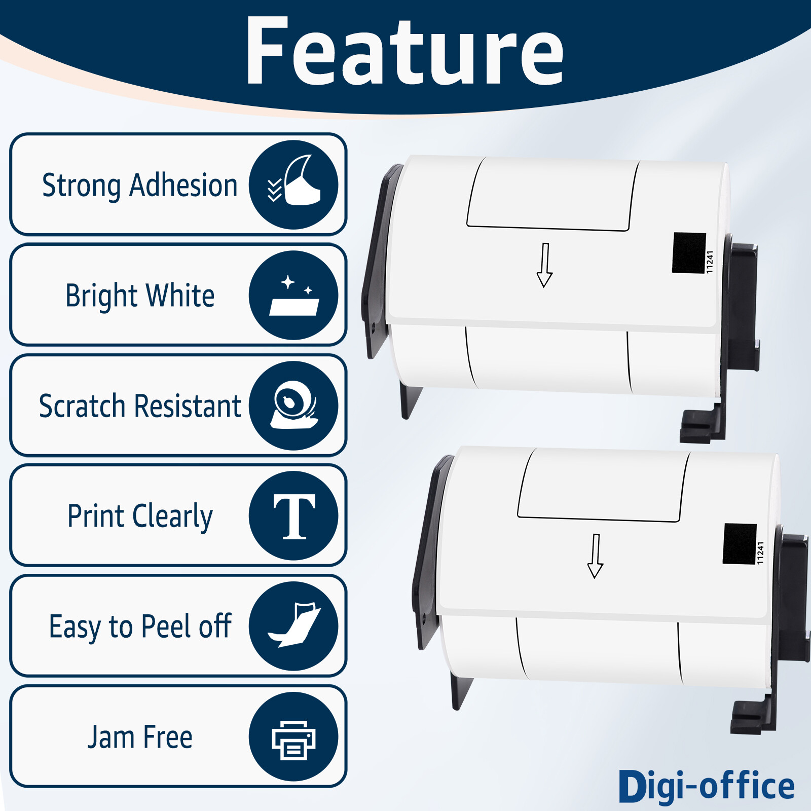 4″ x 6″ DK 1241 Address White Paper 200 Labels P/R For Brother QL-1100 1050N
