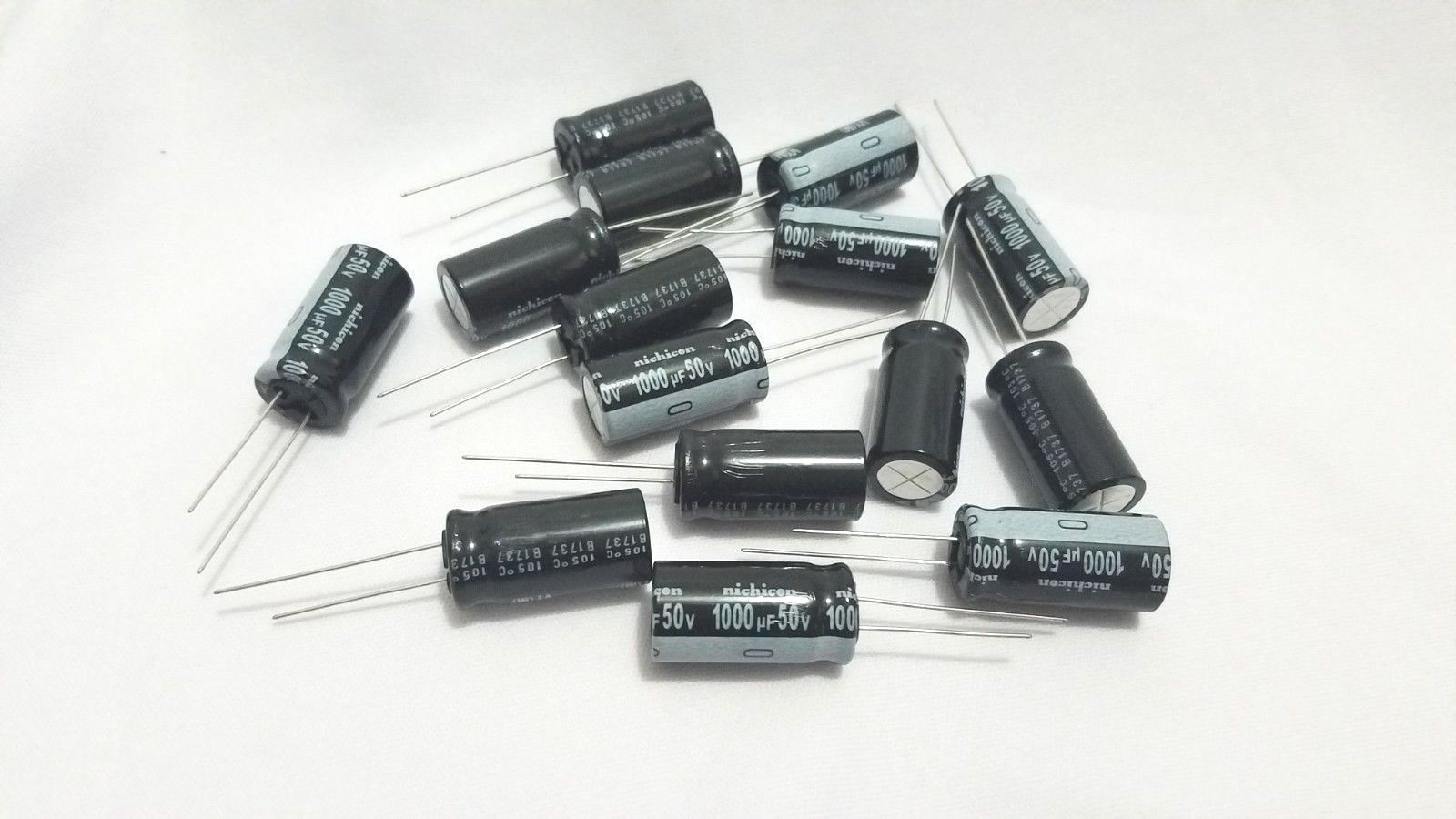 [ NEW ] { 5/6/10/15 Pcs } Nichicon – 1000uf 50v 13X24 Capacitor [ Chengx 2PK]
