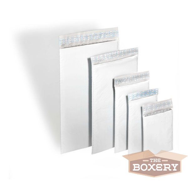 250 #000 Poly Bubble Padded Envelopes Mailers 4 x 8 from The Boxery