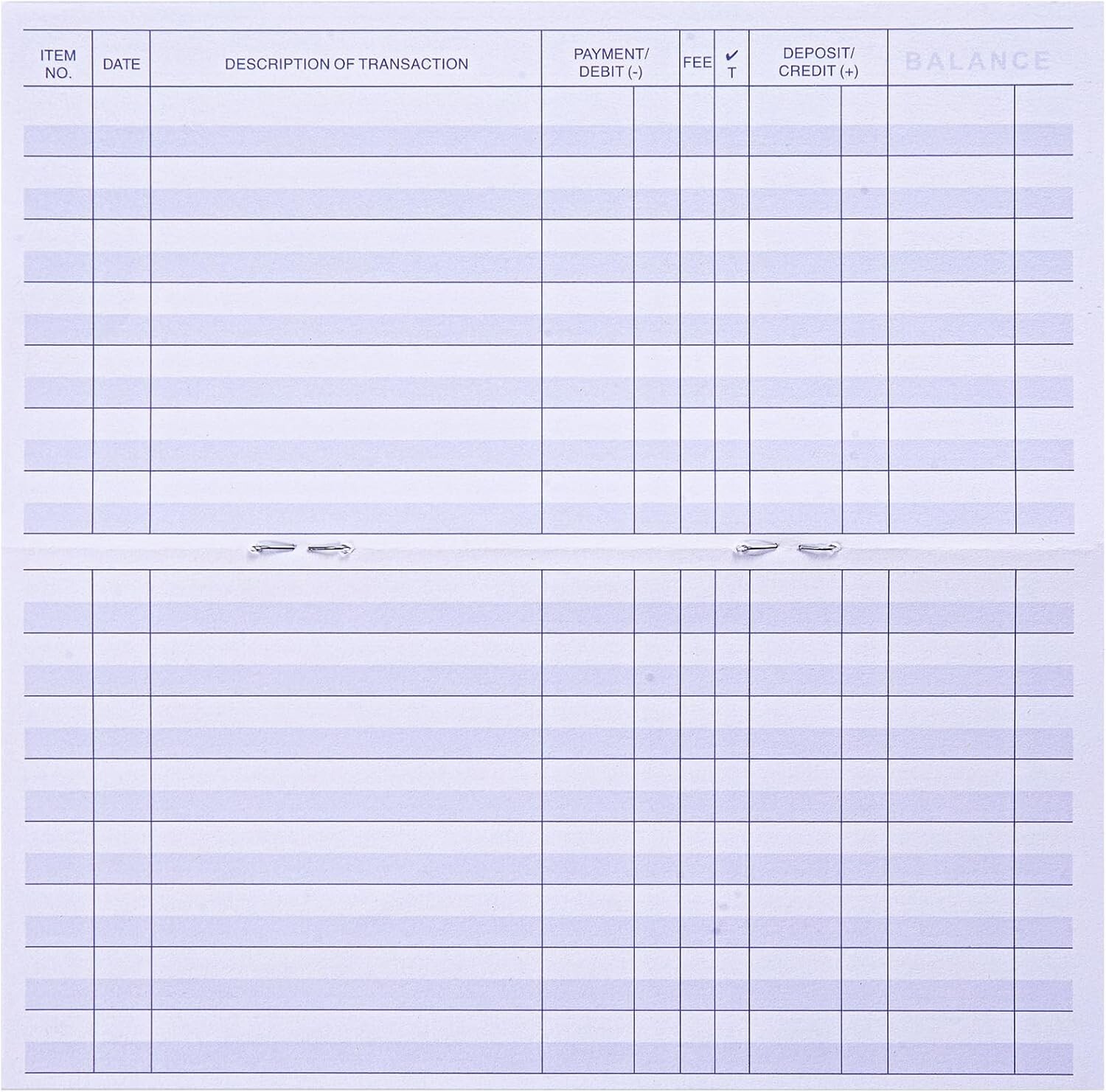 24 PCS Check Registers for Personal Checkbook, Easy to Read Checkbook Register