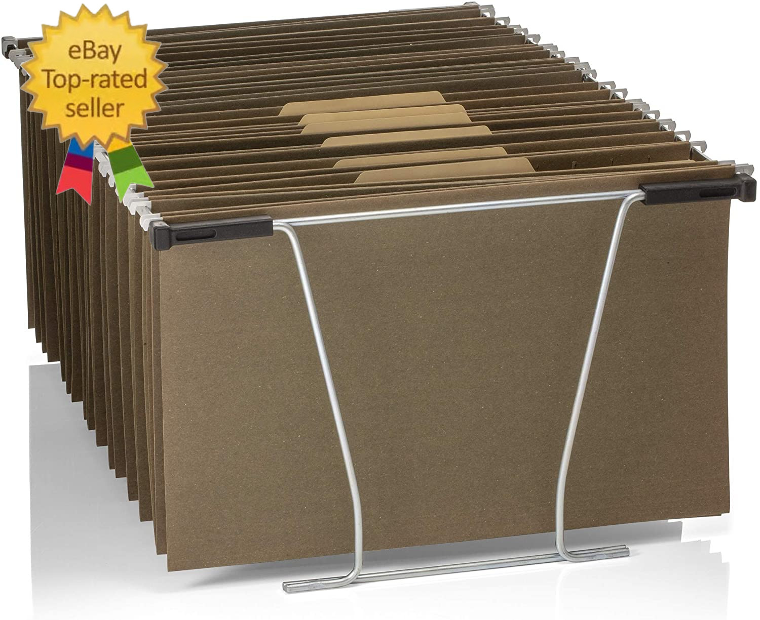 Universal Hanging File Frame, Letter and Legal Size, Rails 24 to 27, Steel 1 Set