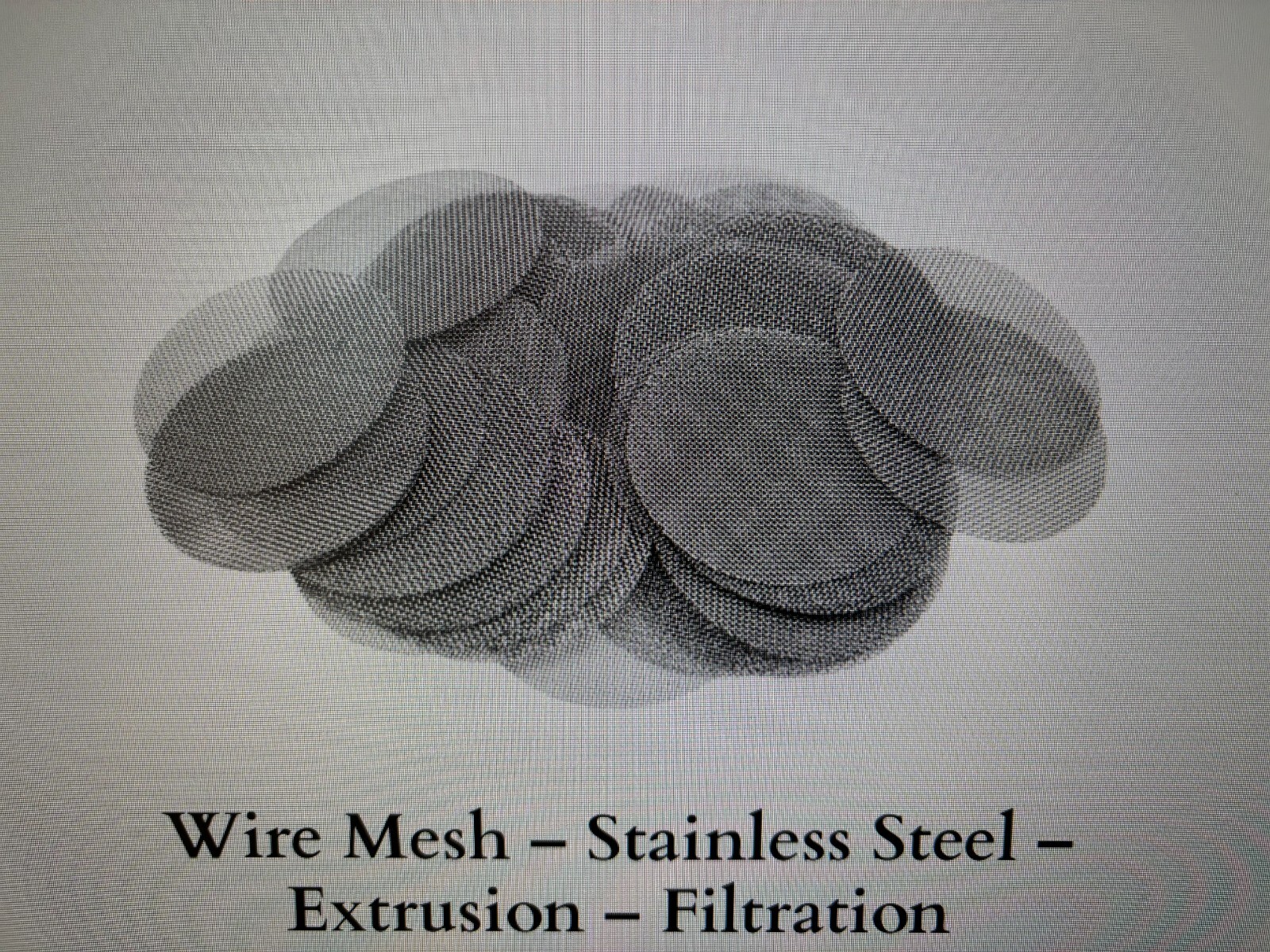 Stainless Steel 304 wire cloth disc 2″ Dia 40X40 mesh (100 pack)