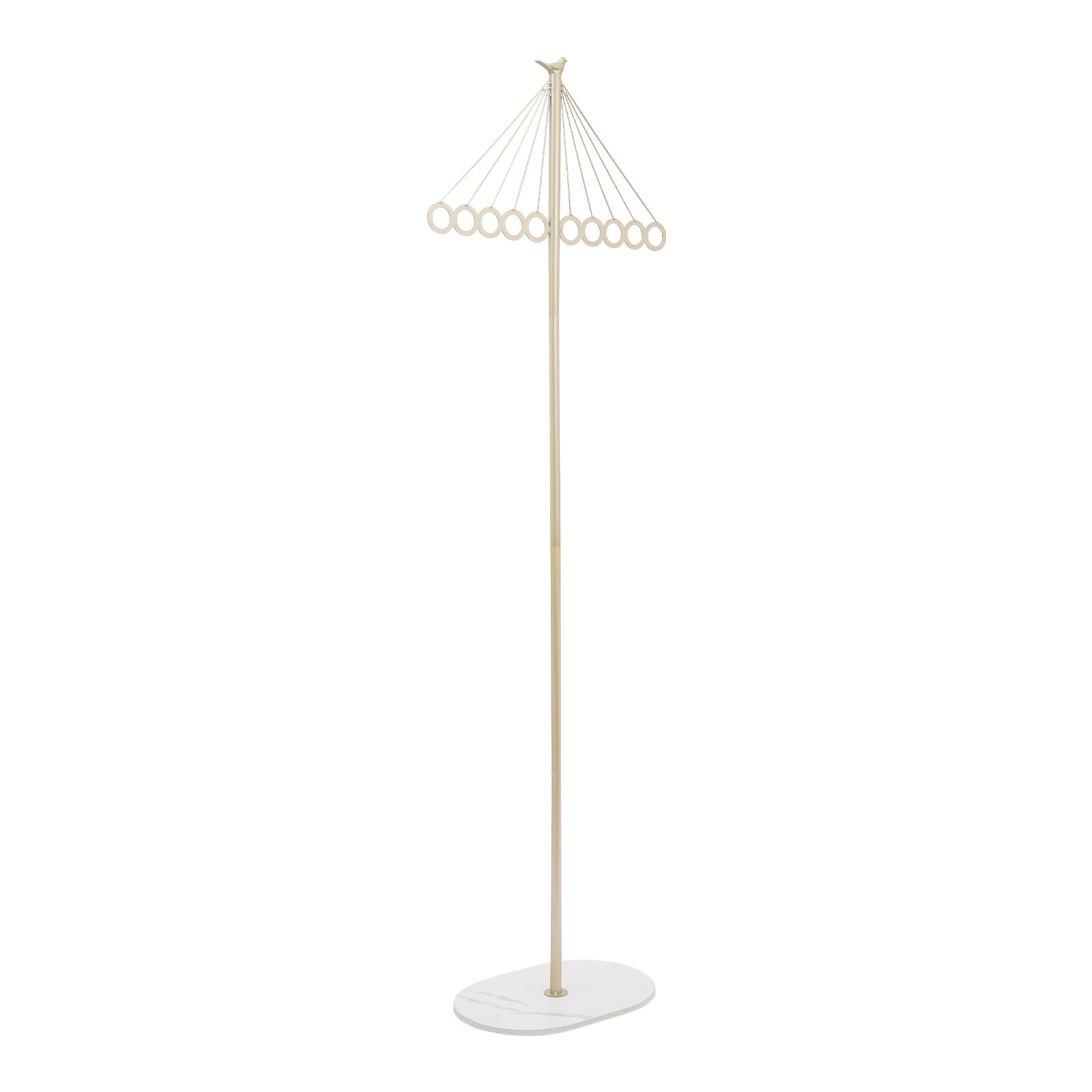 ?Coat Shelf Metal Clothing Display Rack Entrance Clothing Rack with 10 Hooks