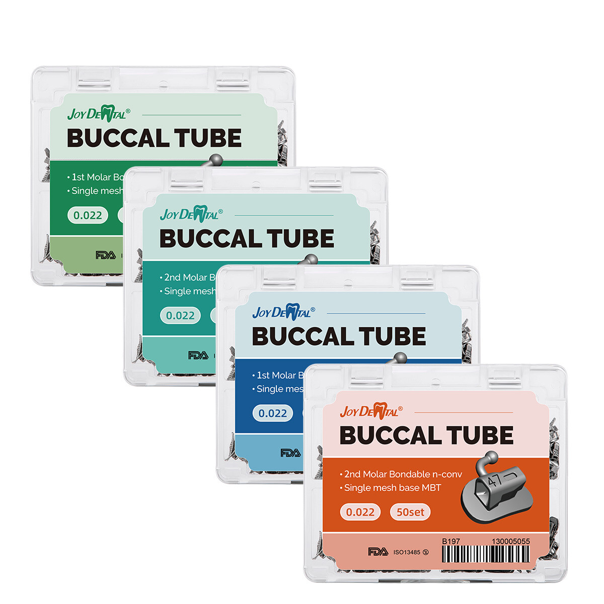 50Sets Dental Orthodontic Buccal Tube 1st 2nd Molar Tube Roth MBT 022/018