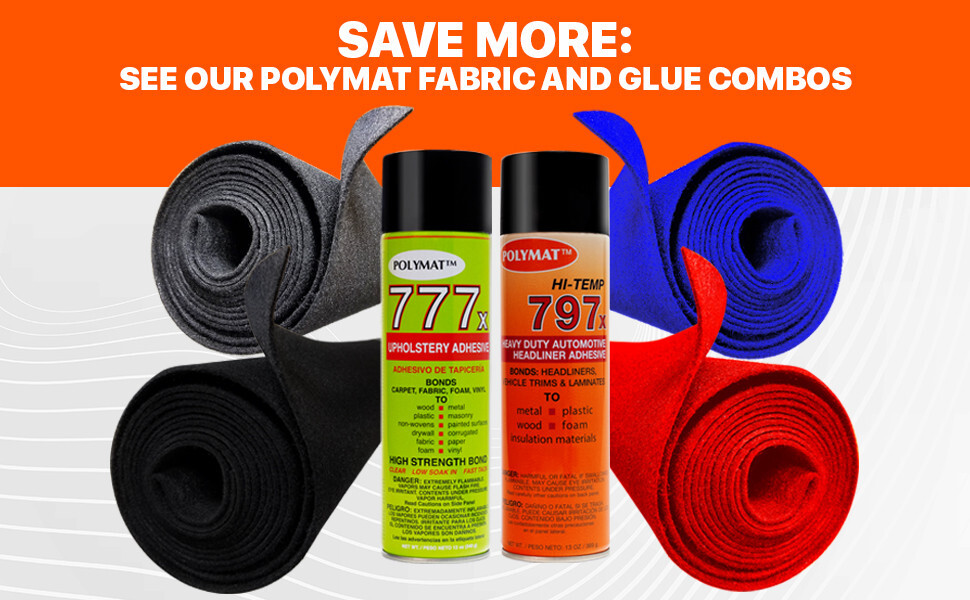 Polymat 797 Hi-Temp Spray Adhesive Marine hi temperature water resistant 13oz