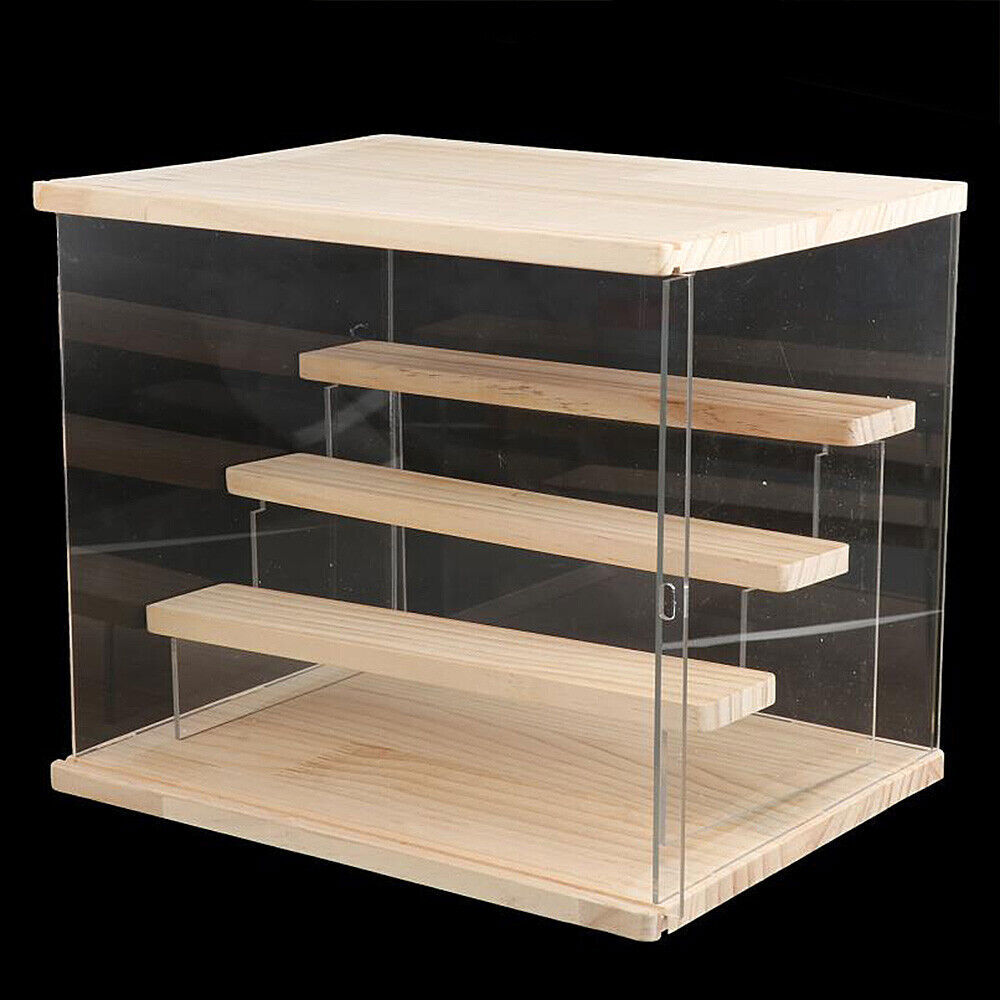 4-Tier Large Acrylic Display Case Dustproof Box for Collectibles Action Figures