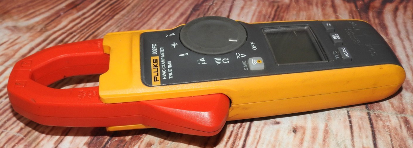 Fluke 902FC True RMS AC HVAC Clamp Meter AC/DC Volt temperature Contact Meter