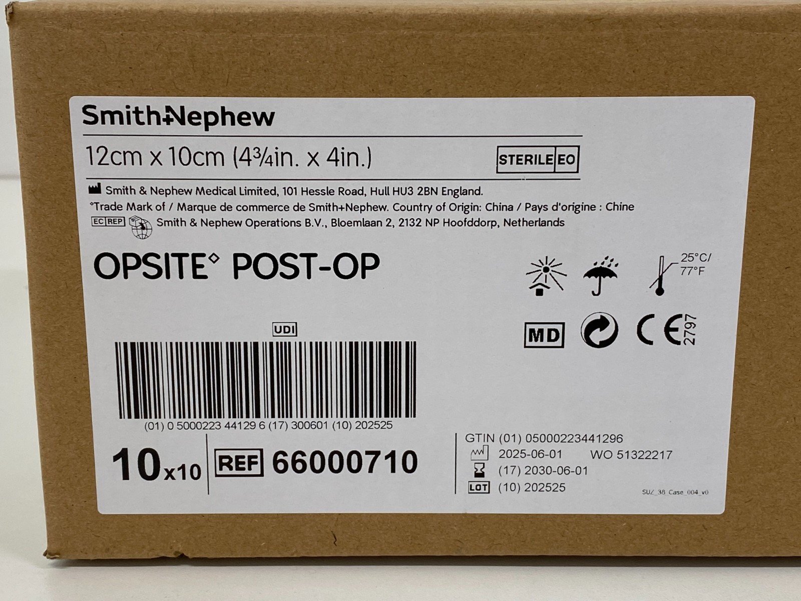 Case of 10 Boxes SMITH & NEPHEW Opsite Post-Op 66000710 Exp.2030 (*DD8*)