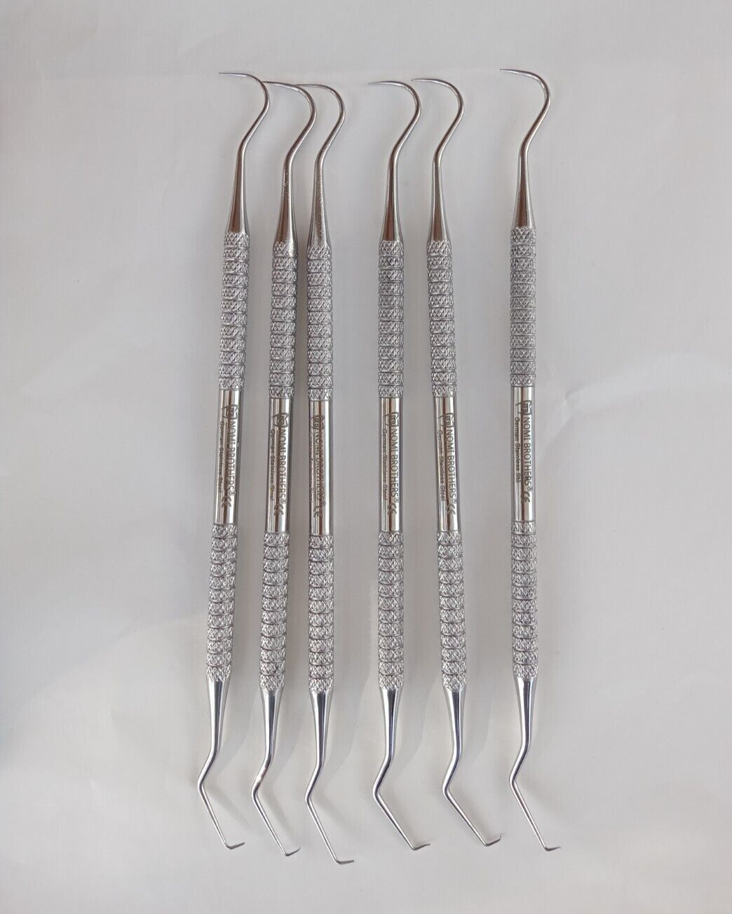 10 Pcs Dental Probe #5 Explorer Double Ended Denture Instruments German Grade