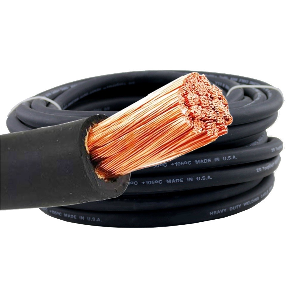 WeldingCity® 15-ft 2-AWG Gauge #2 Welding Cable EPDM Rubber Jacketed Made in US