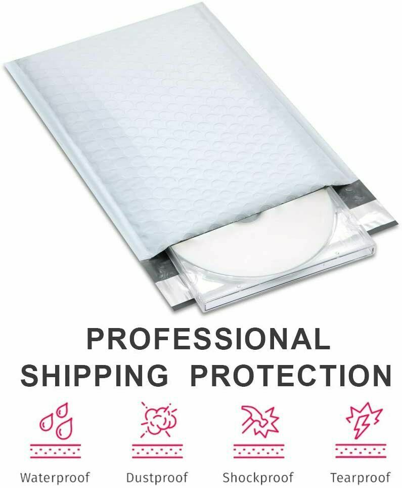 ANY SIZE POLY WHITE BUBBLE MAILERS SHIPPING MAILING PADDED BAGS ENVELOPES