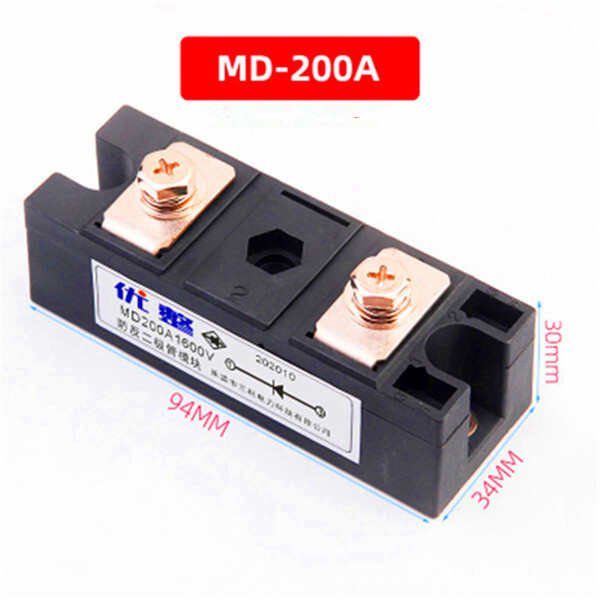 MD25A/55A/70A/90A/100A/110A/160A/200A/250A/300A 1600V Anti-Reverse Diode Module