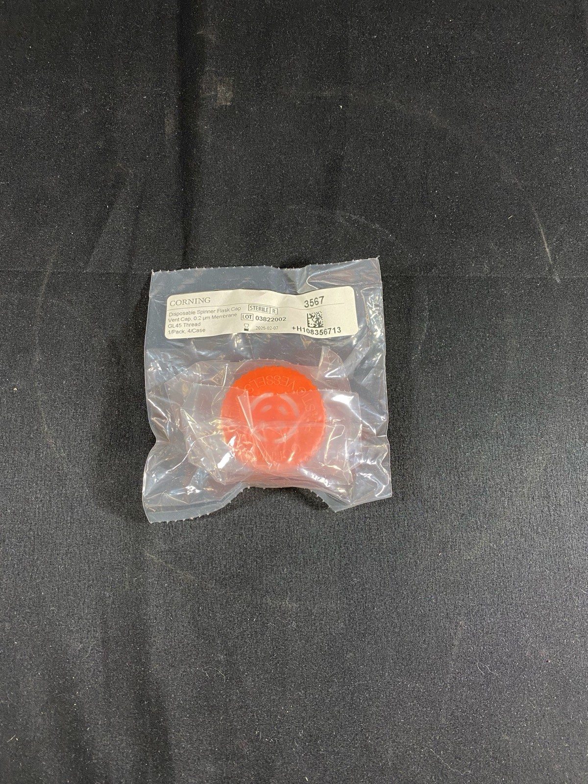 CORNING 0.2μm Disposable Polyethylene GL45 Spinner Flask Vent Cap 3567 (4/Cs)