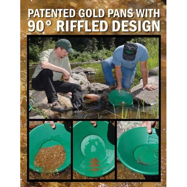 Garrett Prospecting Mining Gravity Trap Backpacker 14″ Wet/Dry Gold Pan 1651100