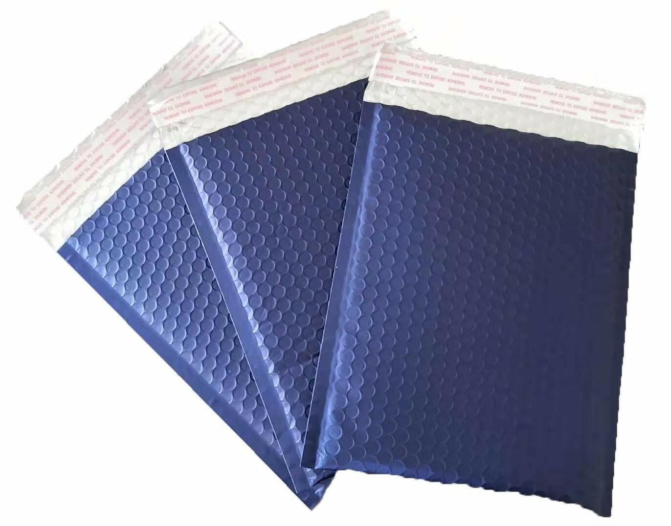 1-200 #2 8.5×12 Matte Metallic Royal Blue Color Poly Bubble Padded Mailers