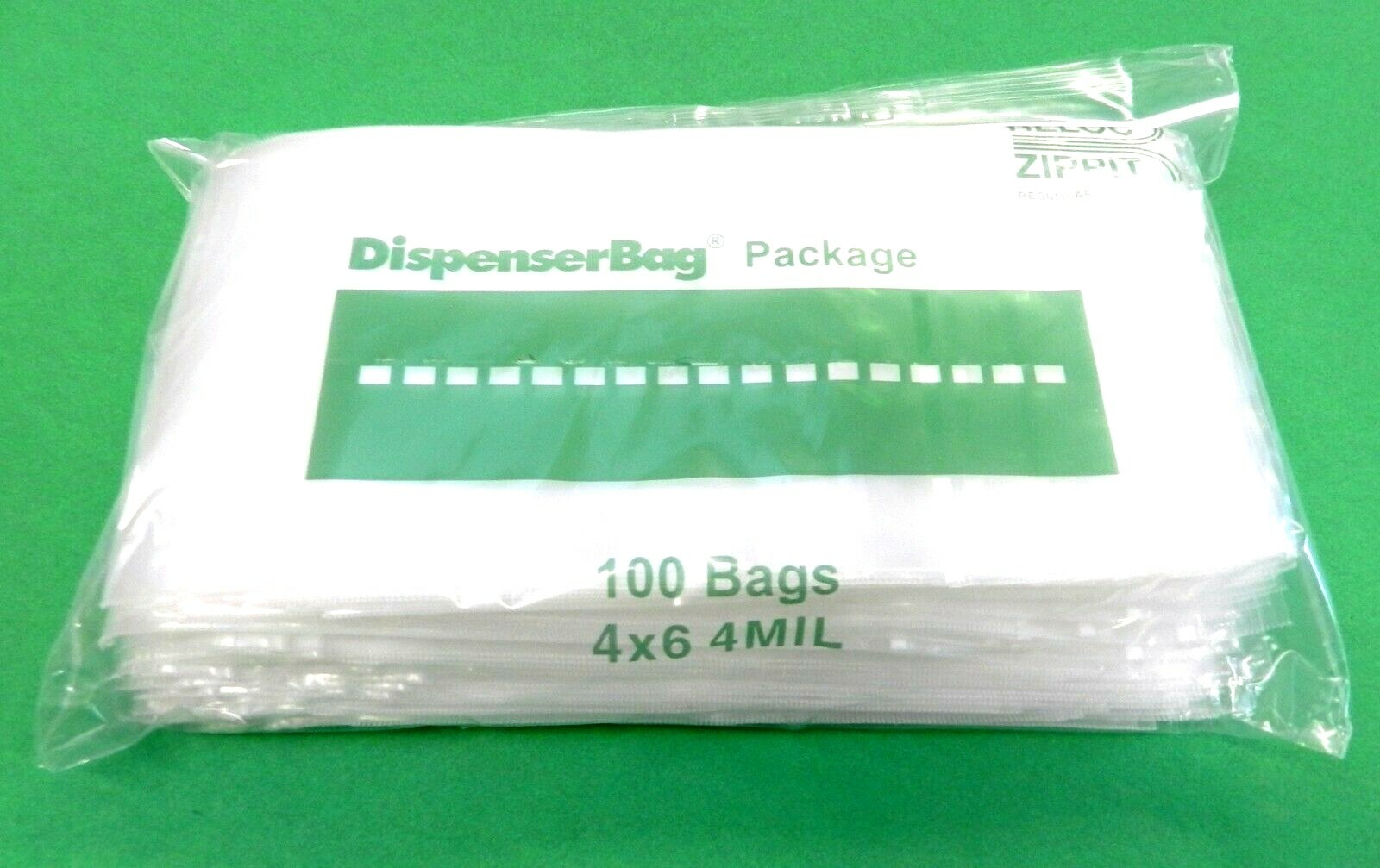 4×6 Reloc Zippit Bags 4mil Zip Squeeze Slide Lock Bag Reclosable Poly 4″x6″ 100