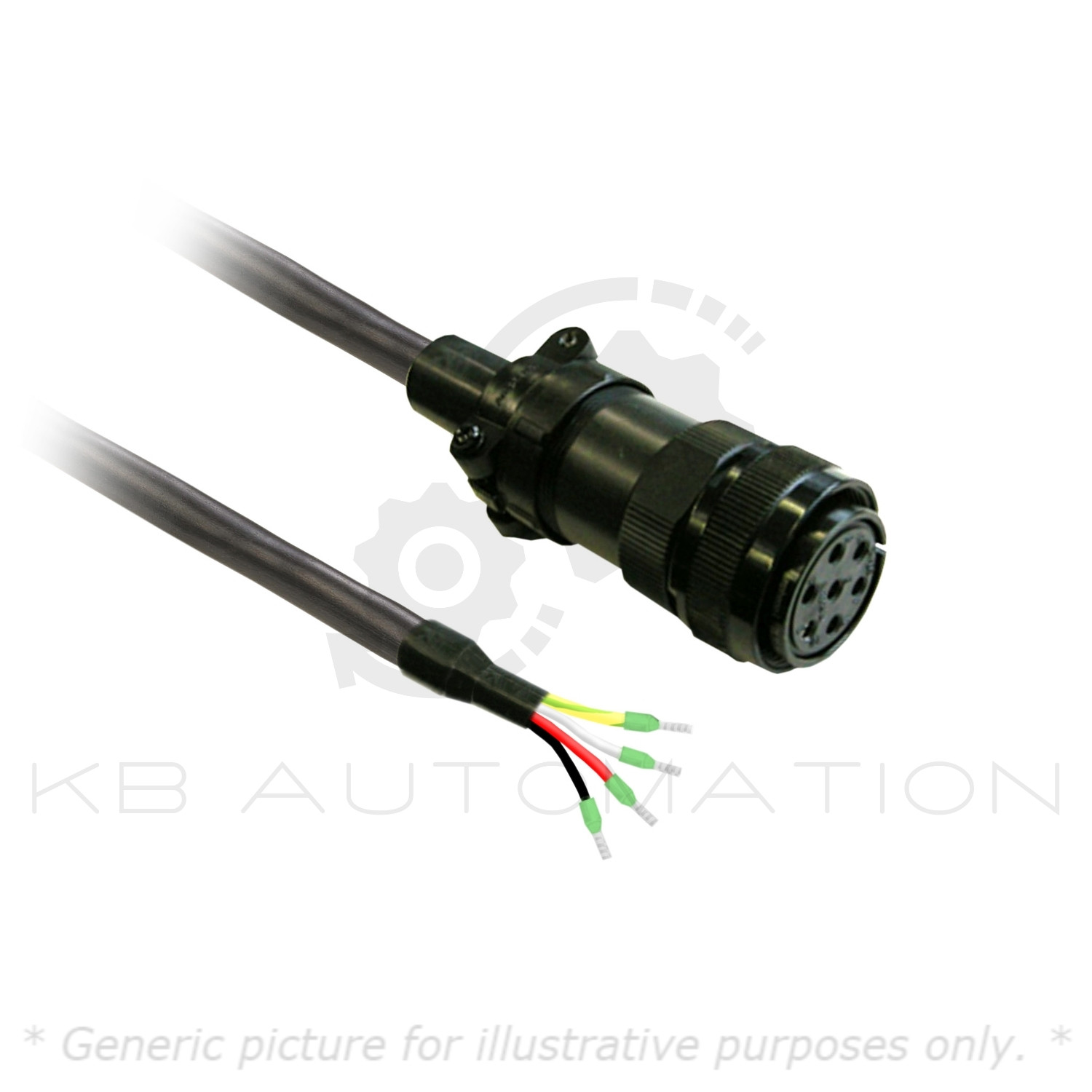VW3M5D6AR30 Schneider Lexium power cable 3m shielded 4x 6mm², BCH2 MIL…