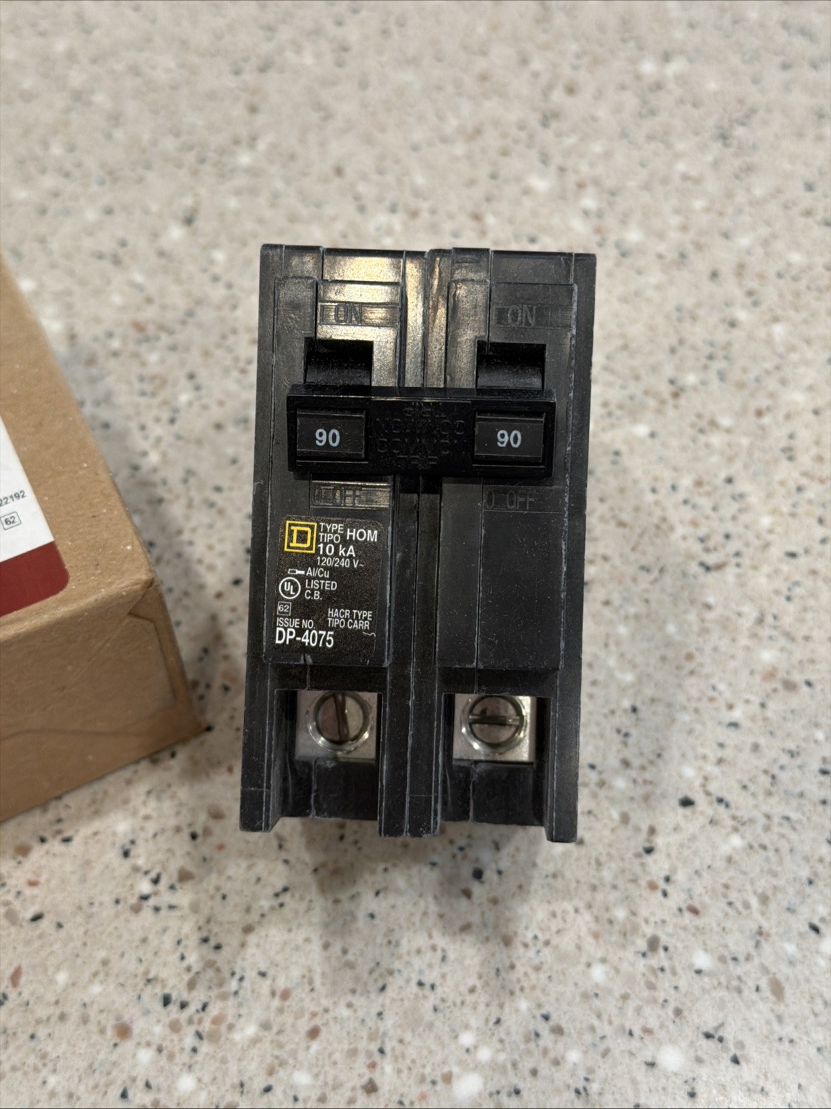 Square D HOM290 2 Pole 90 Amp Circuit Breaker *NEW IN BOX* US SELLER
