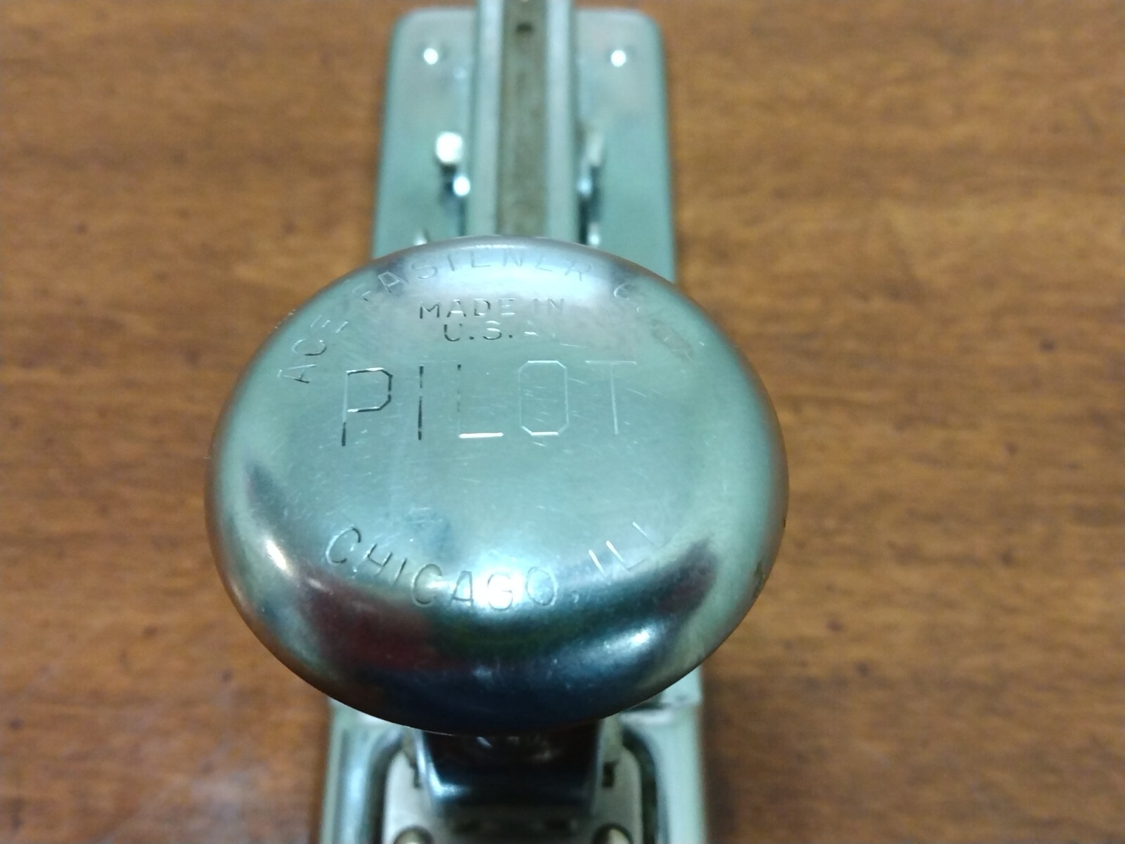 Vintage PILOT Stapler No. 402 United States Steel USS USA ACE Fastener Working