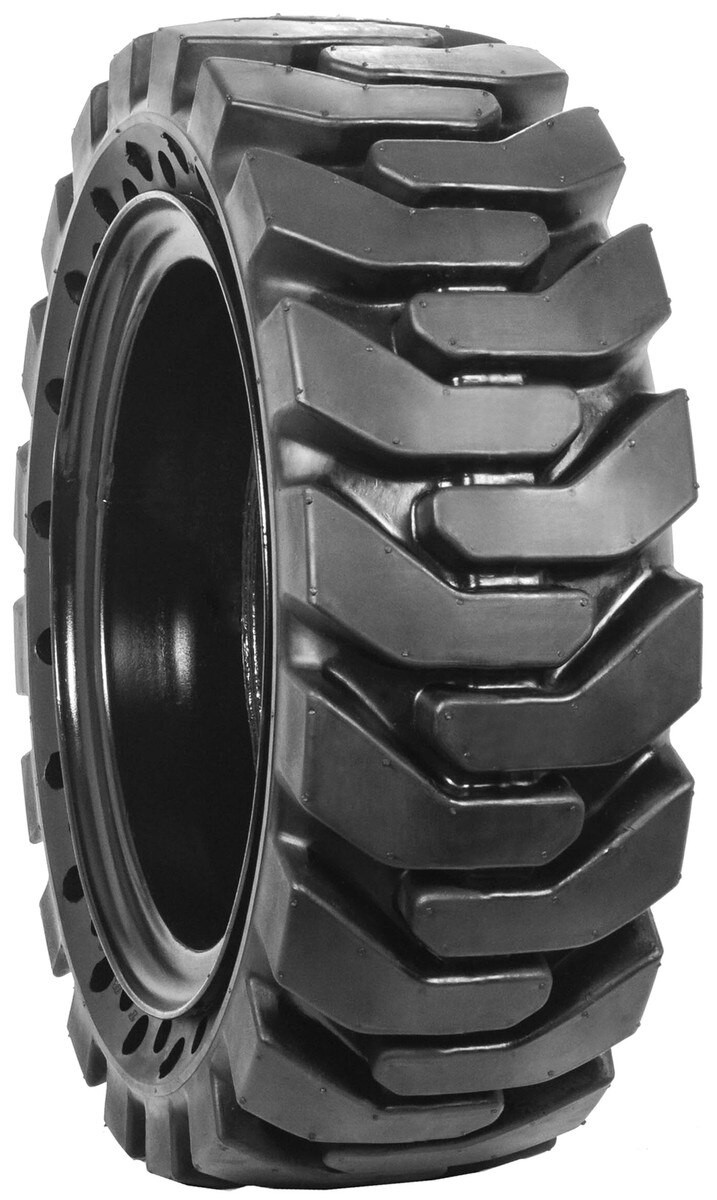 TNT 33X12-20 (12×16.5) Heavy Duty R-4 -Pre-Mounted Solid Rubber Skid Steer Tires