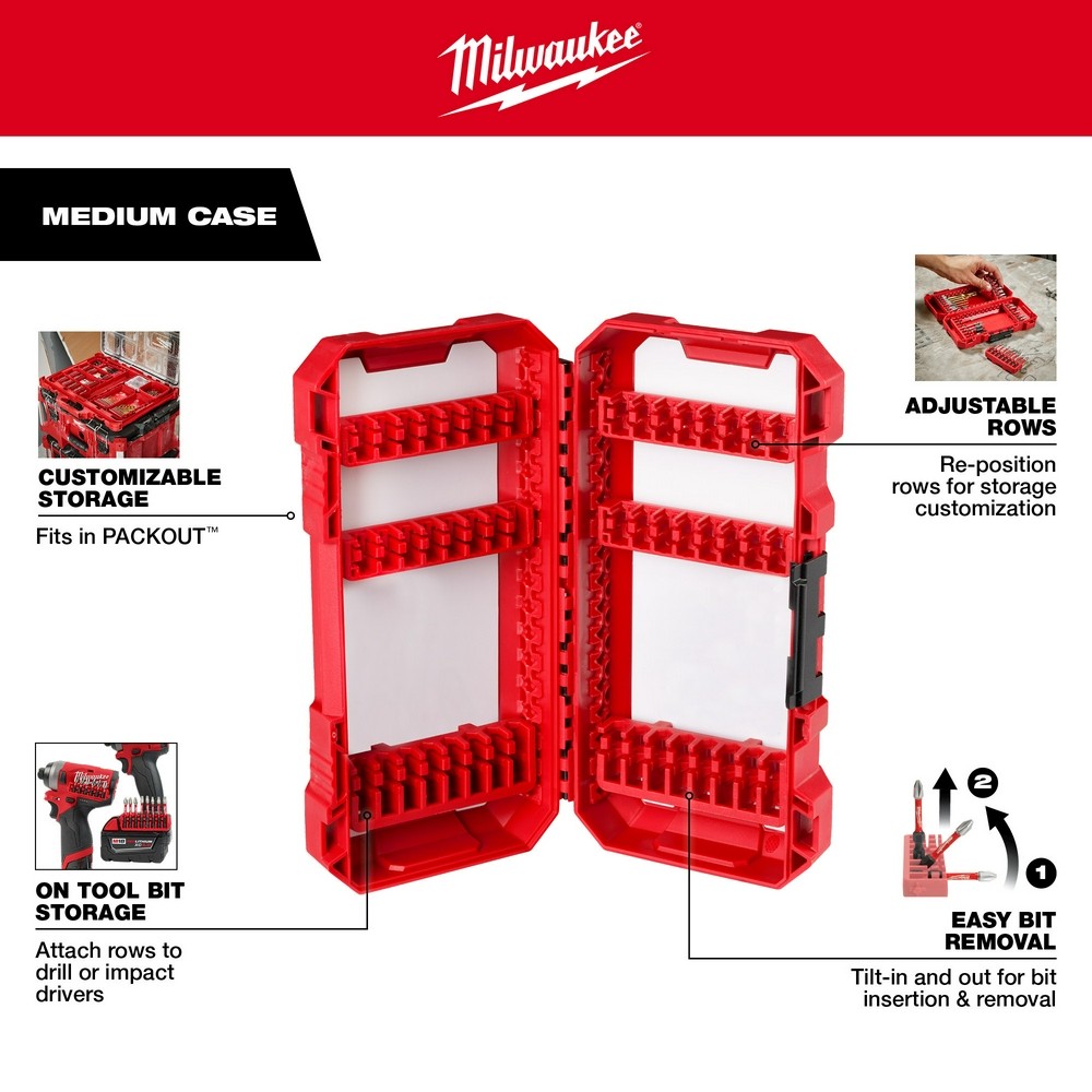 Milwaukee 48-32-4010 SHOCKWAVE Impact Duty Driver Bit Set – 54PC