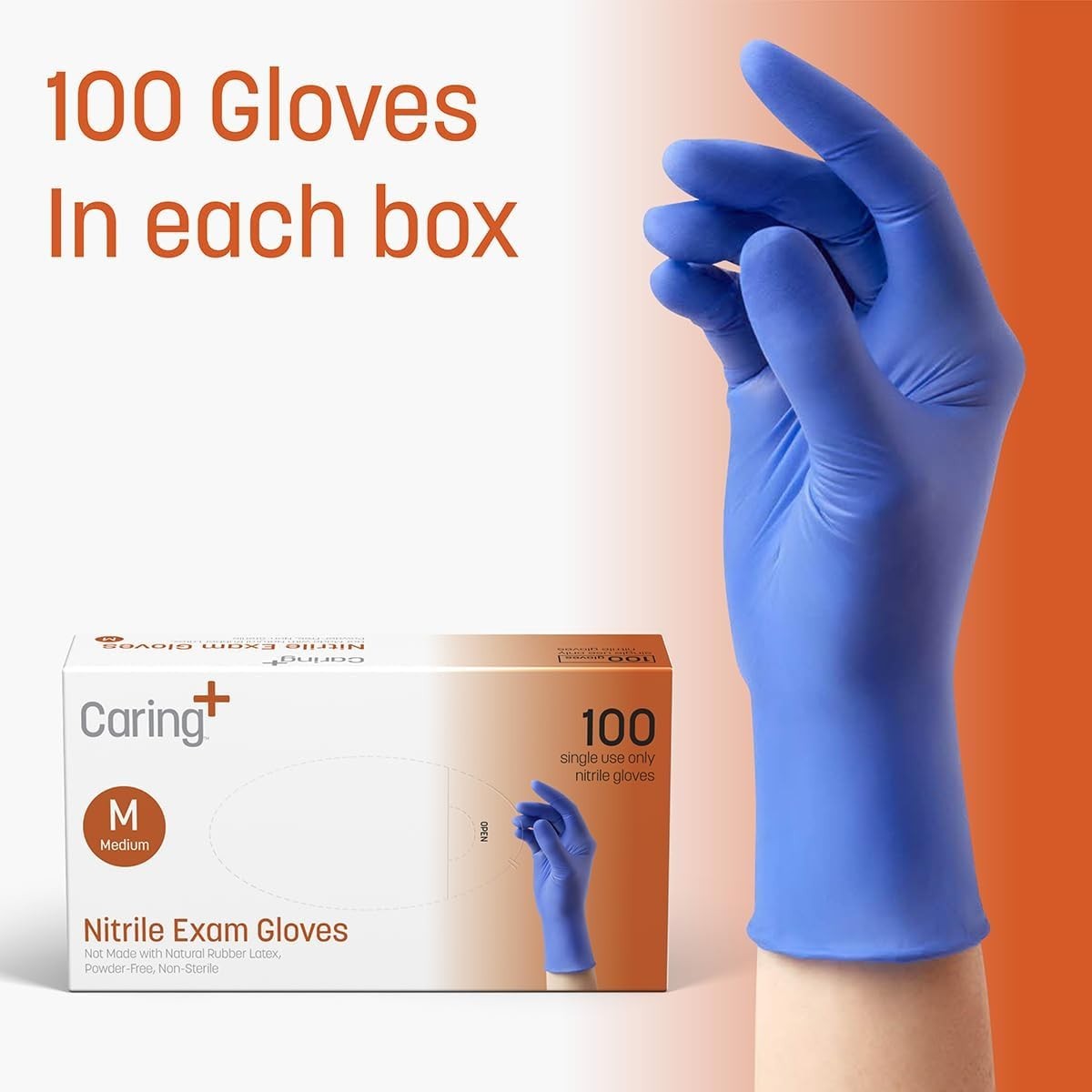 Disposable Nitrile Gloves – 100 Count, Chemical-Resistant, Ideal for First Aid