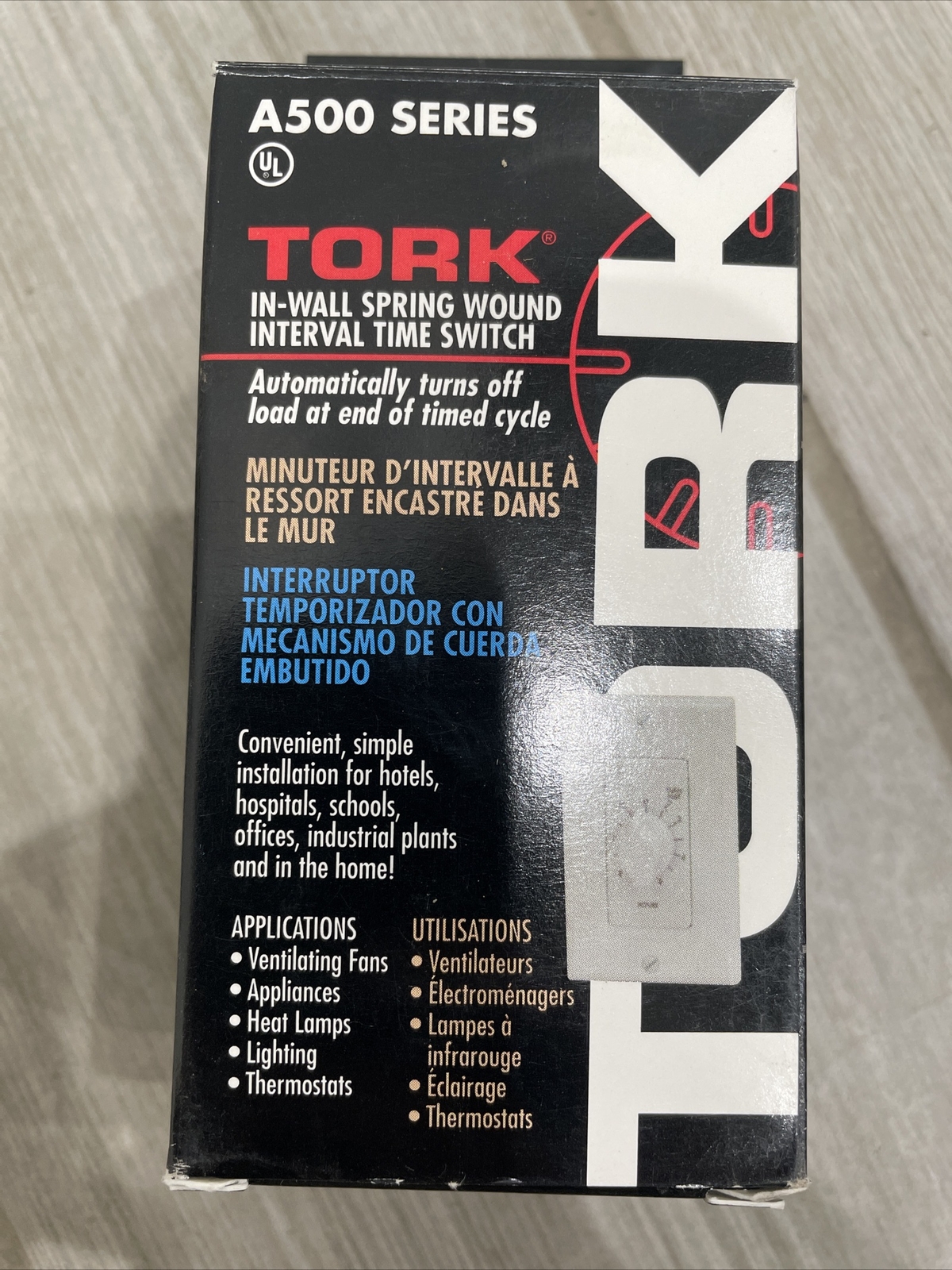 🔴(QTY 2) TORK A530MH Mechanical Light Timer 5 Min–12 Hr 120V A500 Series‼️