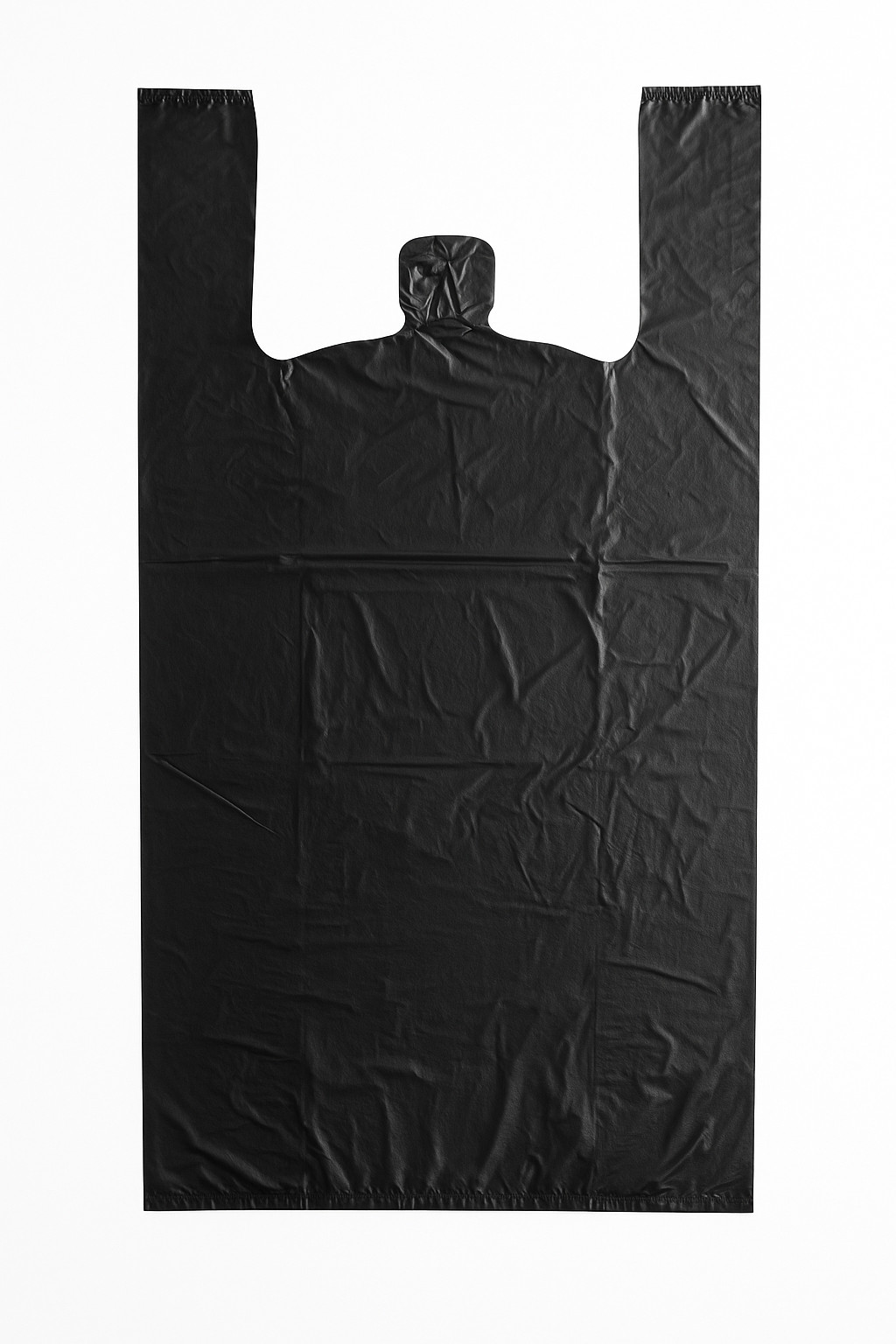 Black Jumbo T-Shirt Bags 17x8x29 0.71 Mil Heavy Duty Grocery Carryout Bags Bulk