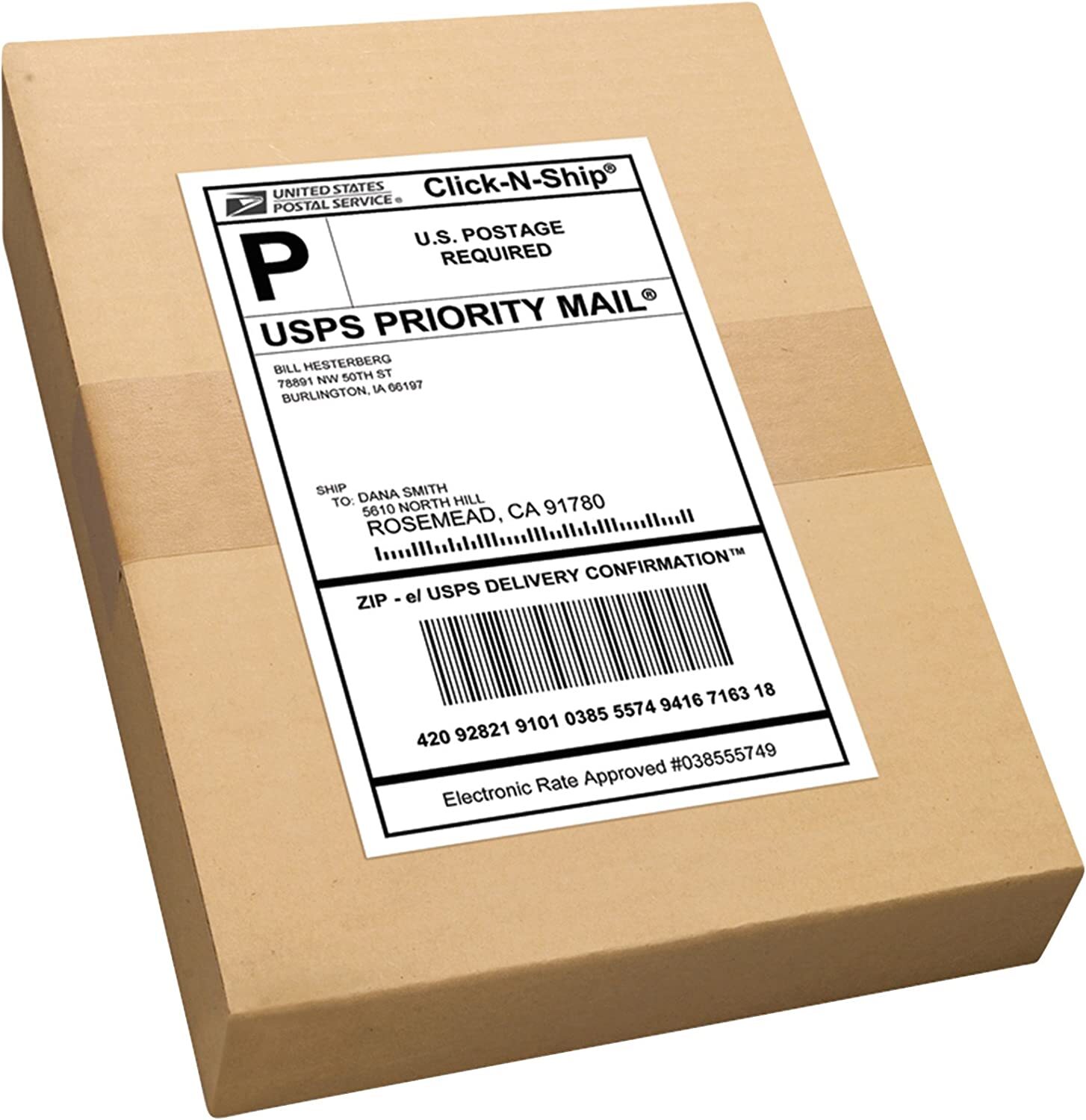 1000 Value 8.5″ X 5.5″ Half Sheet Self Adhesive Shipping Labels 2 Per Sheet