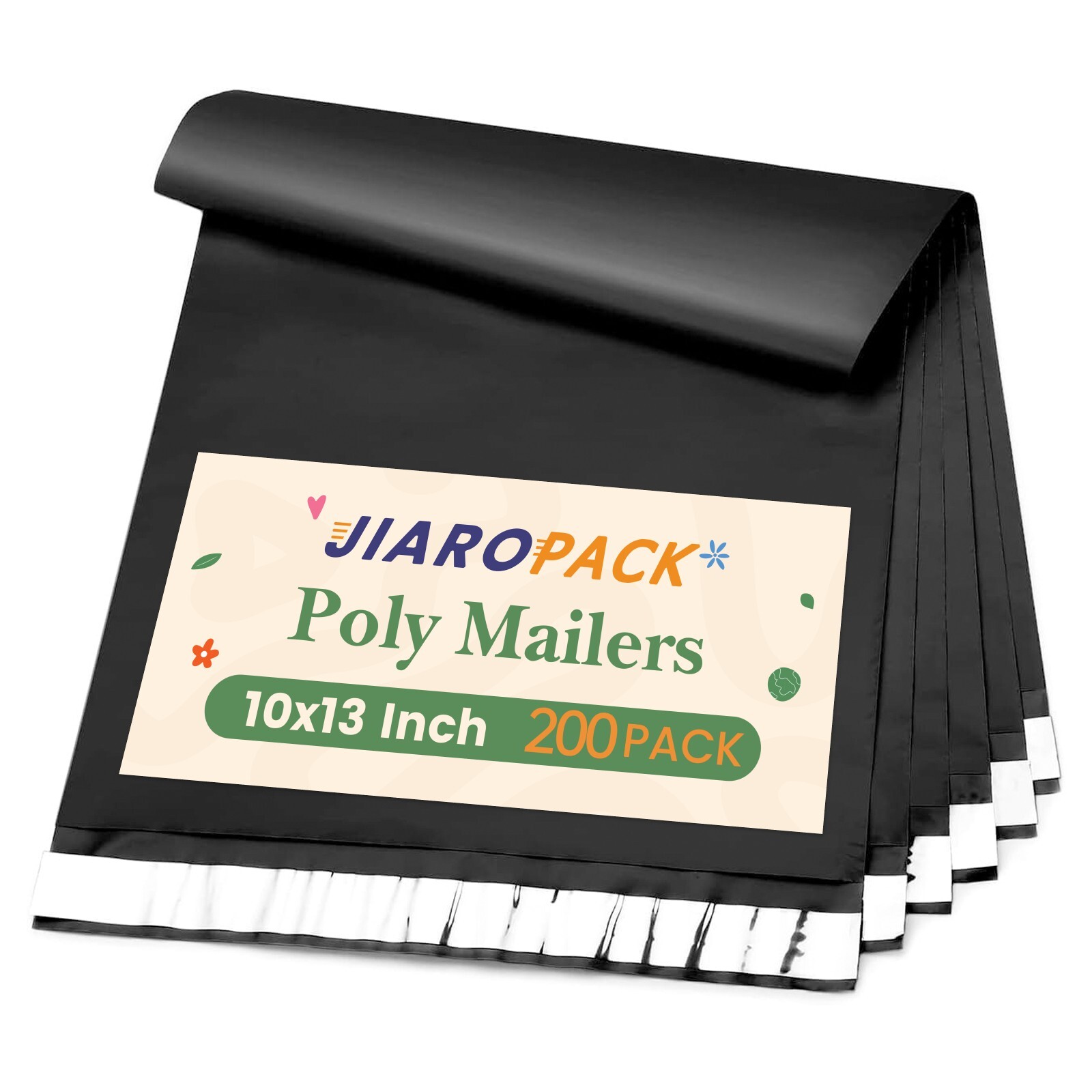 Small Poly Mailers Shipping Bags Mailing Bag Envelopes 10×13″ 200 Pack Black