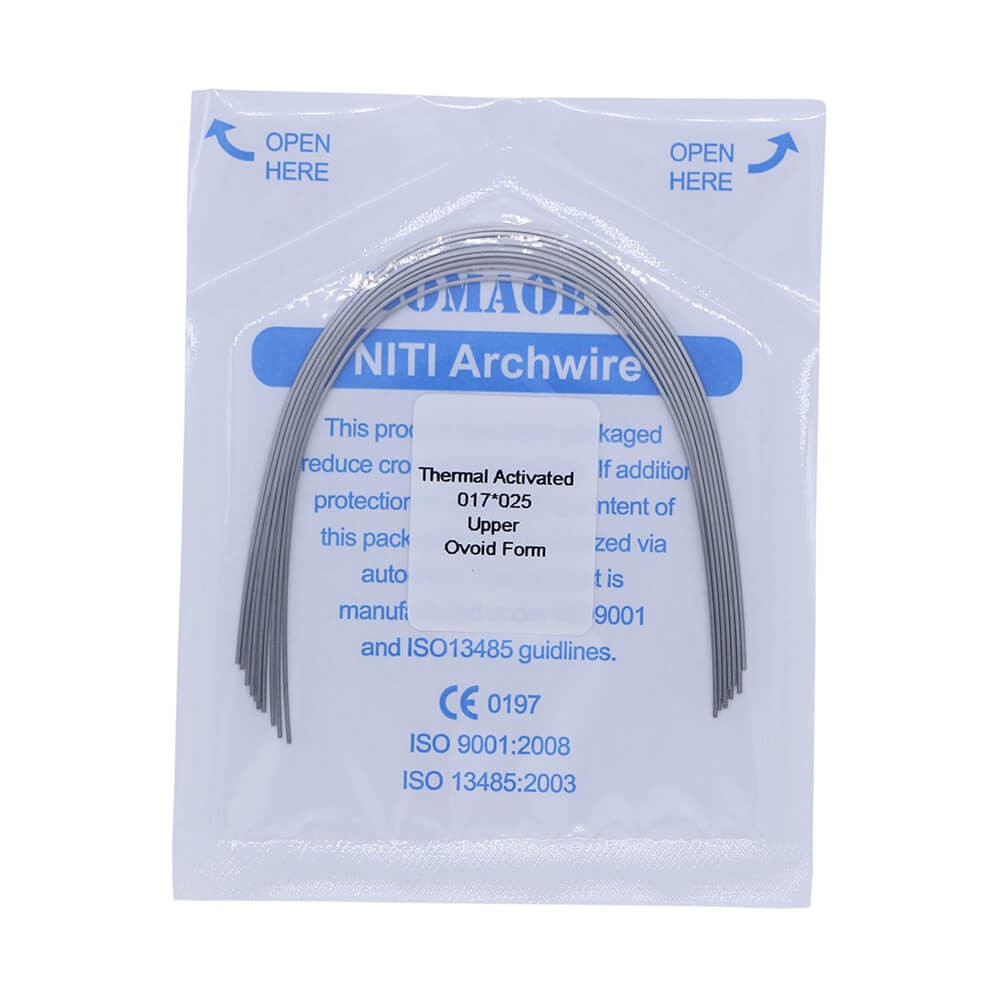 20×Dental Orthodontic Niti Thermal Activated Rectangular Arch Wires 17×25 Upper