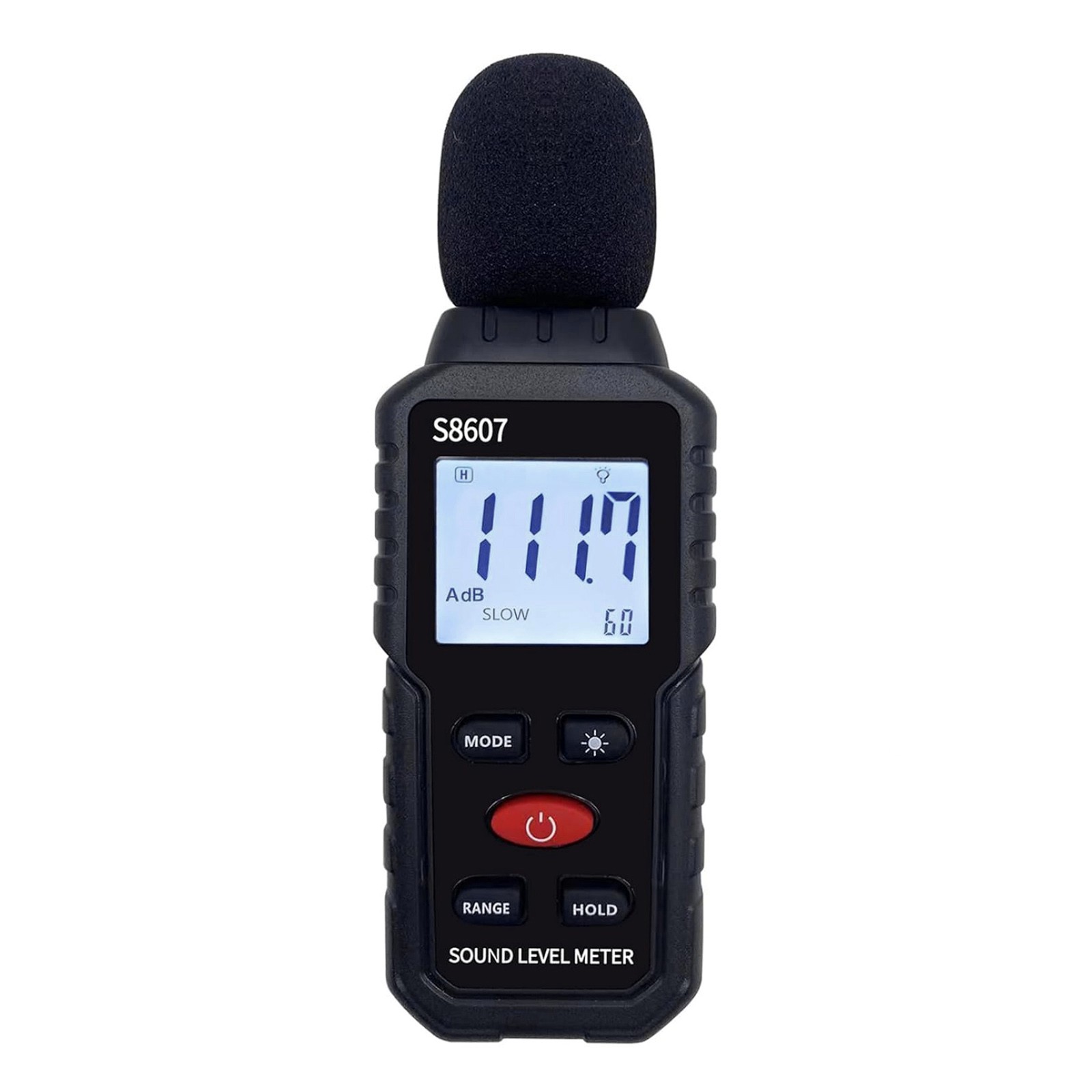 Sound Level Meter Decibel Tester 30-130dB A-Weighted Fast Slow Mode Max Min