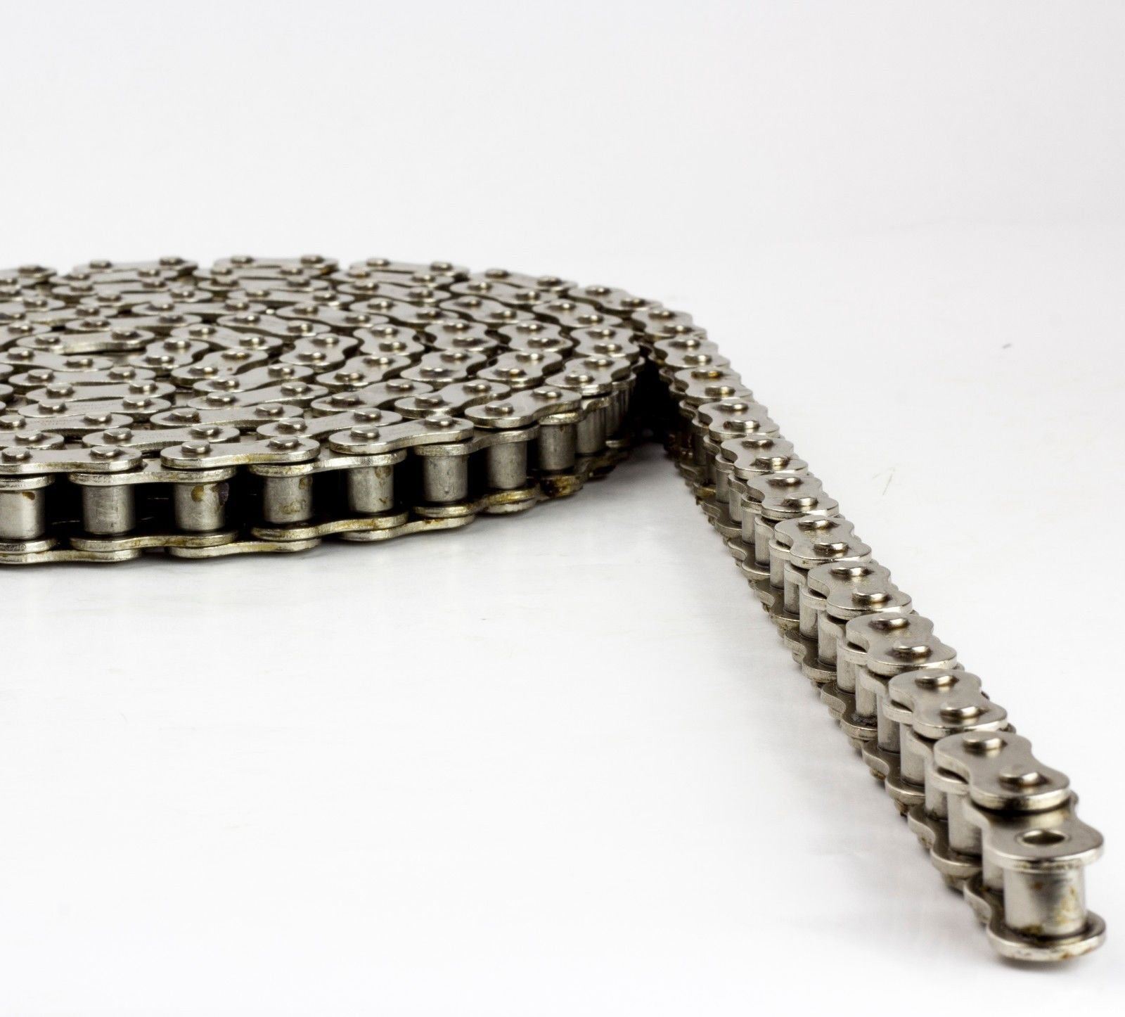 #35 NP Nickel Plated Roller Chain 10 Feet with 2 Connecting Links Anti-Corrosion