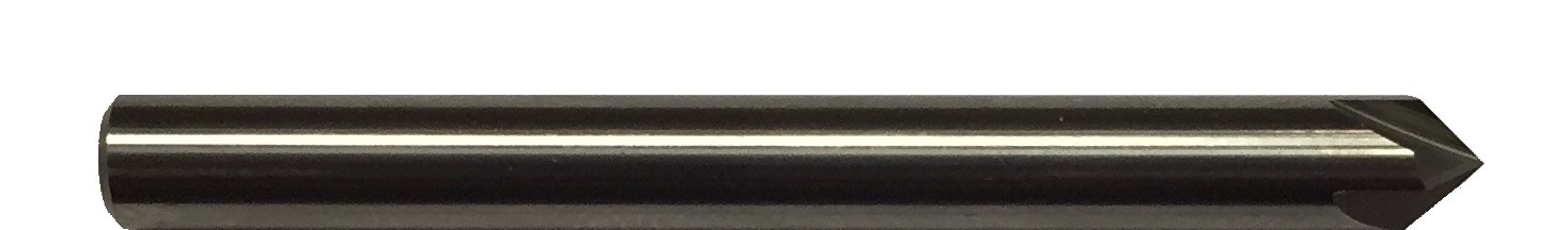 1/4″ 4 FLUTE 90 DEGREE CARBIDE CHAMFER MILL