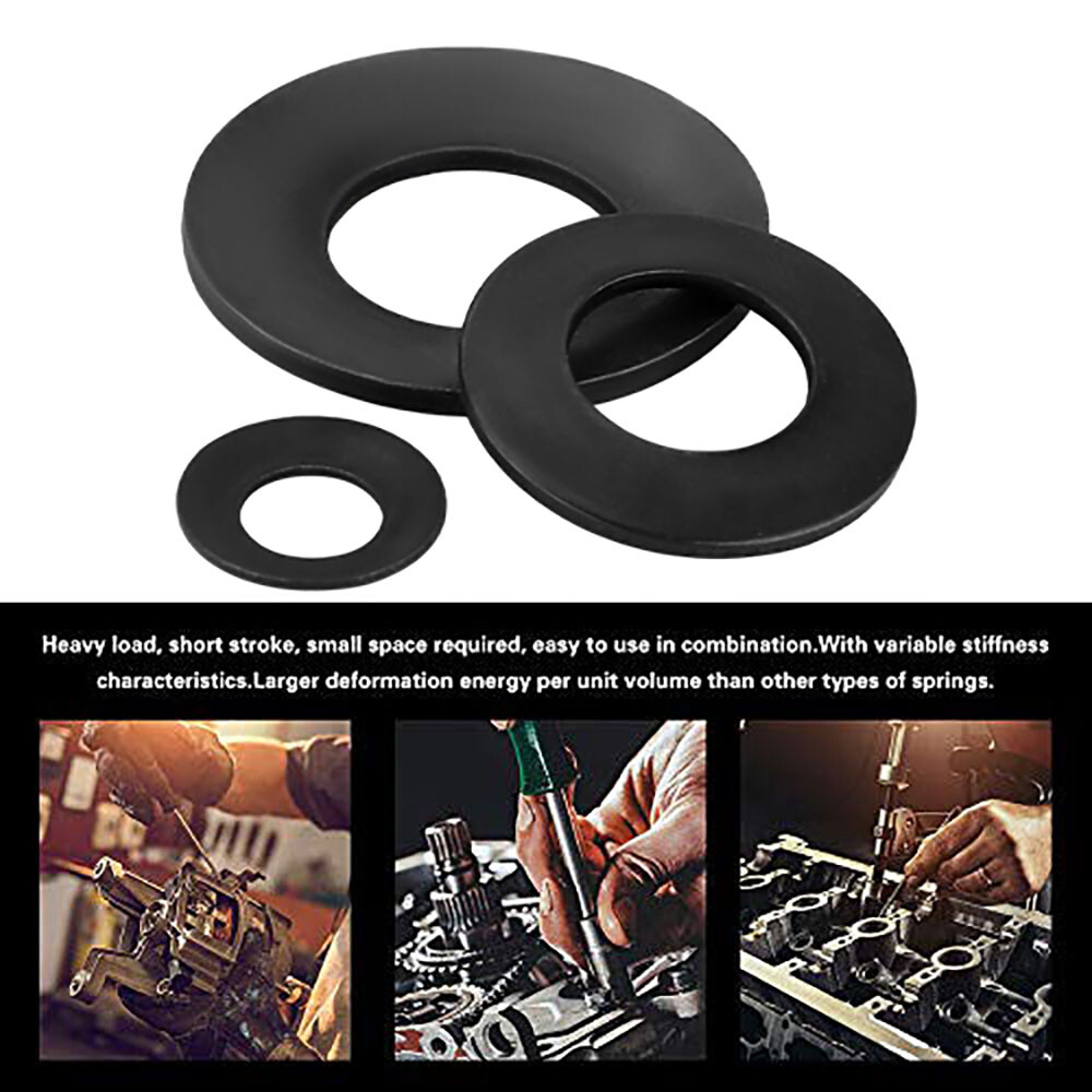 Belleville Spring Compression Washer Disc Springs ID 6mm – 50mm Various Sizes